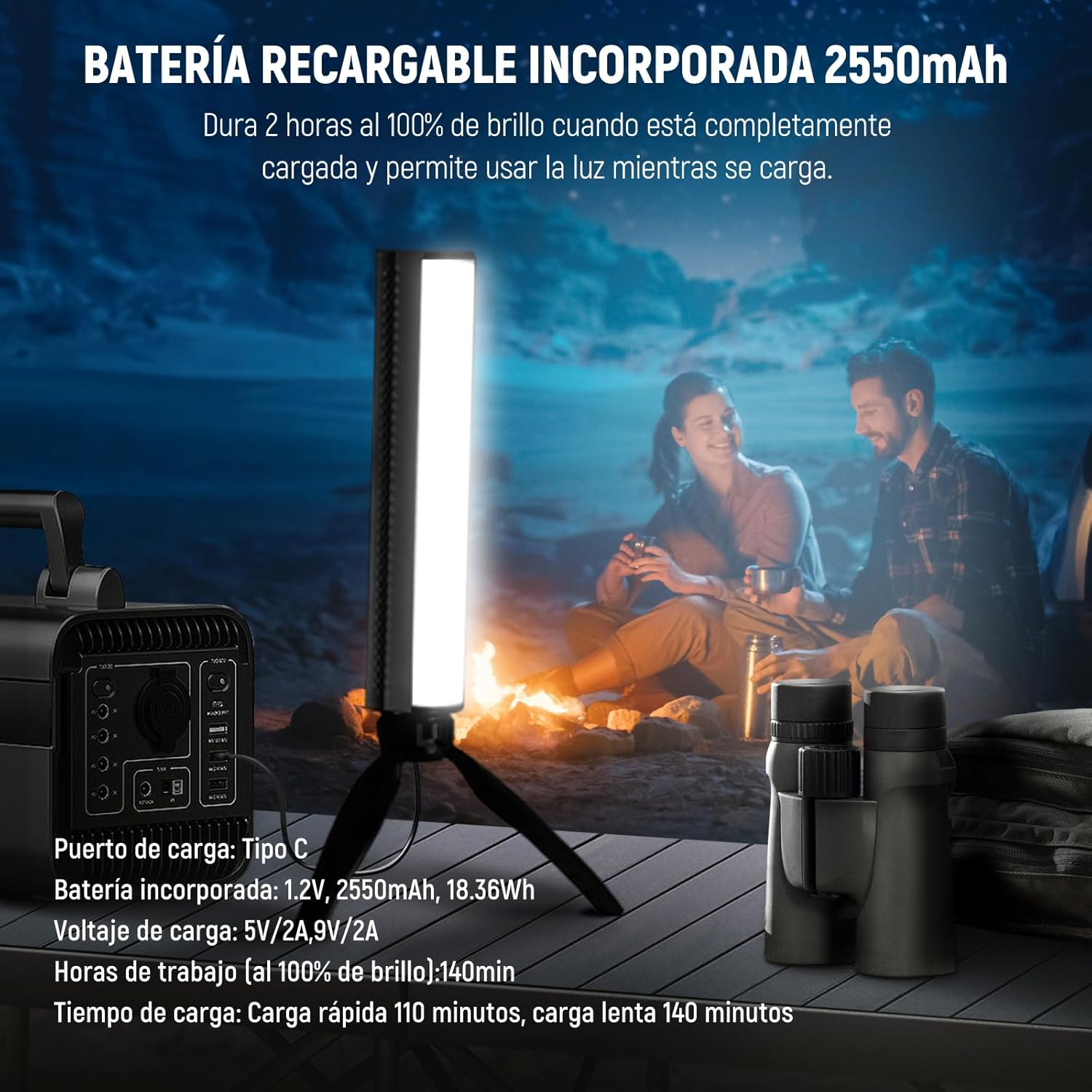 NEEWER RGB Light Wand with APP Control, Magnetic Handheld Photography Video Light Stick,2500K~8500K Dimmable CRI95+ Full Color LED Tube Bar with 2550Mah Battery, 17 Light Scenes for Vlog, TL21C image number 1