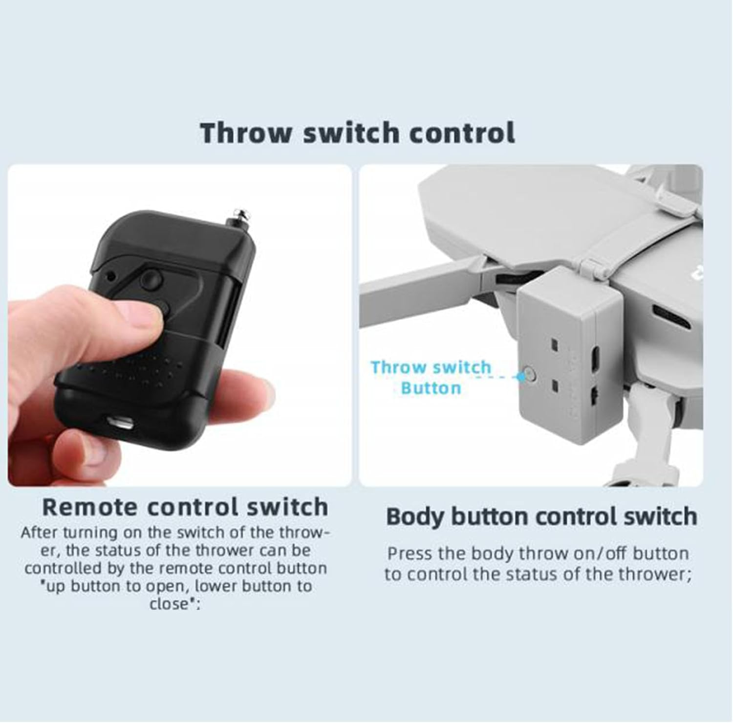 Zopsc RC Drone Airdrop Device for Mavic Mini Mini SE Mini 2, USB Rechargeable Drone Payload Release System image number 2