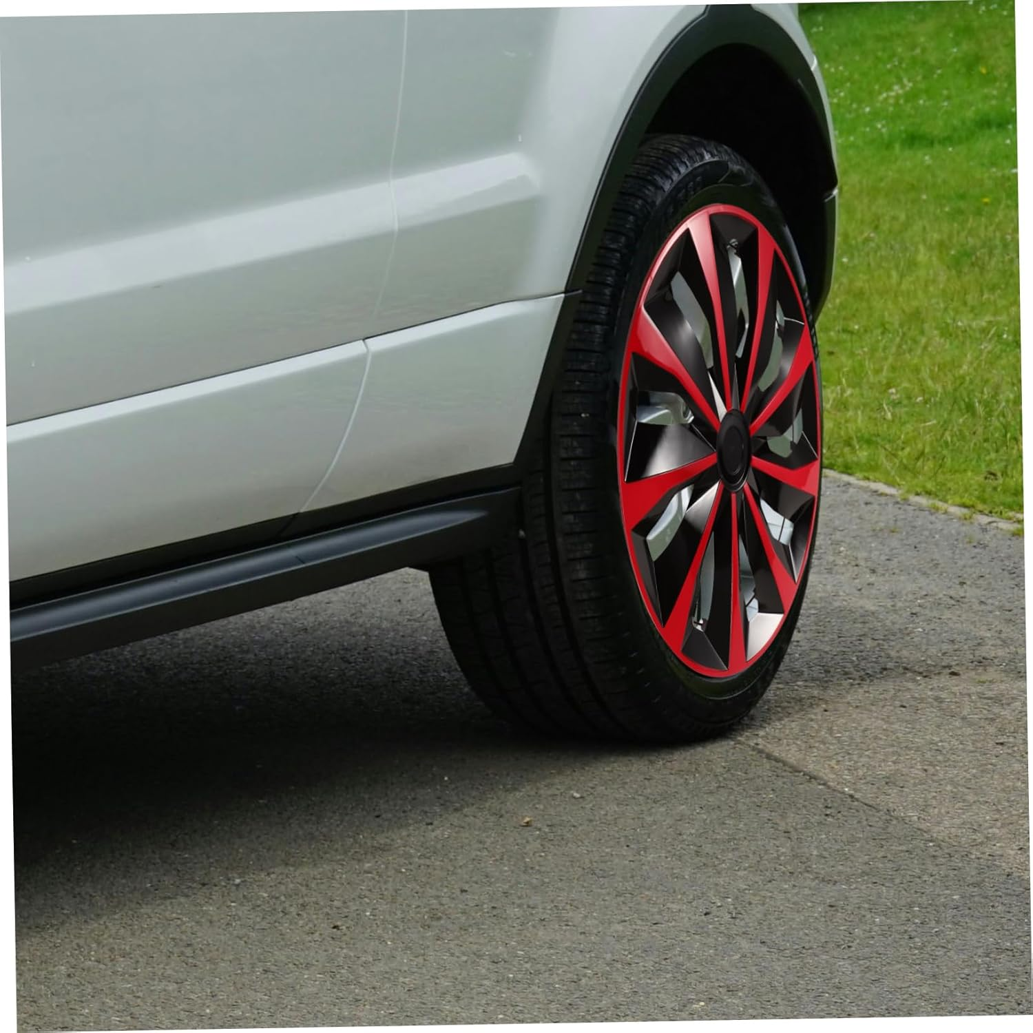 GETAJGHSD Universal 14-Inch Car Hubcaps Replacement Wheel Hub Covers Steel Alloy Hub Caps for Automotive Vehicles image number 2