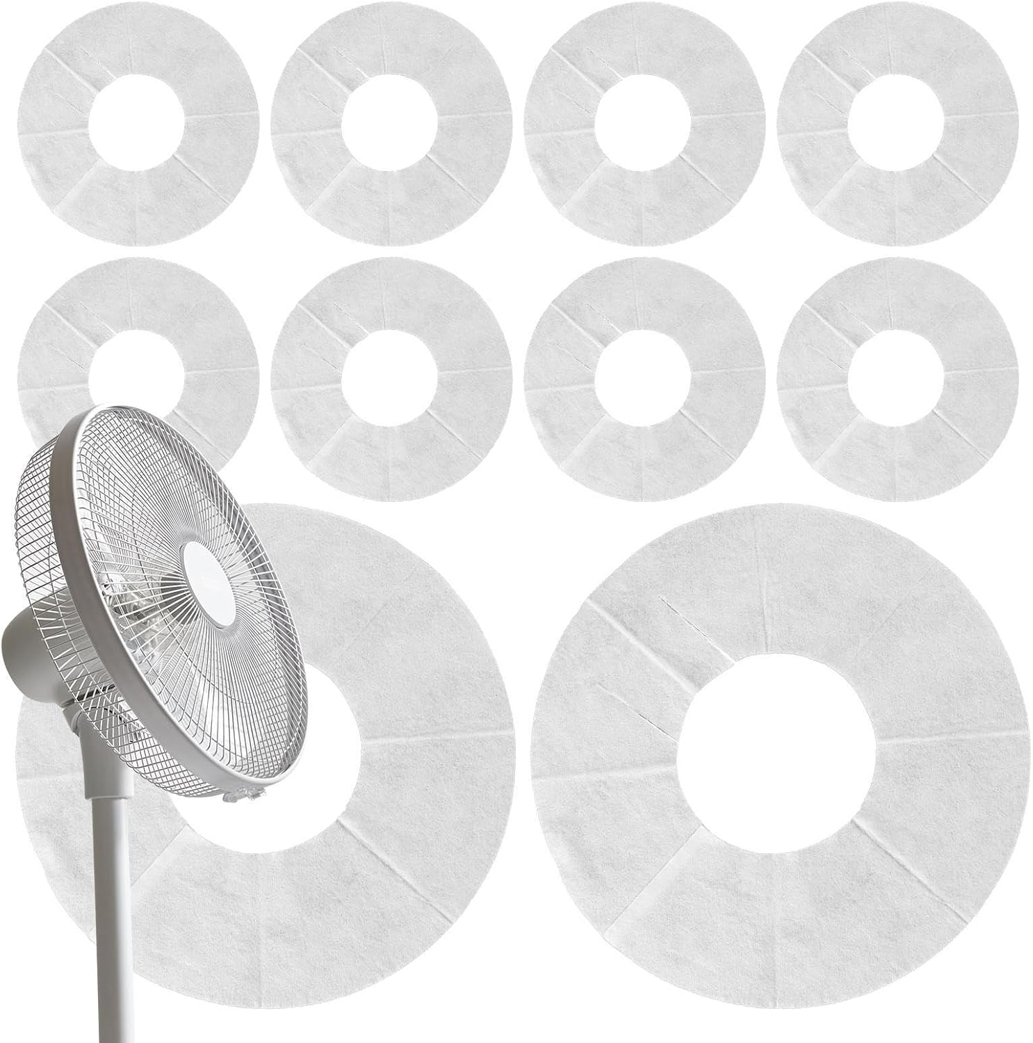 Fan Guard Dust Cover,Breathable Fan Filter - Easy Removal Guard Filter with Electrostatic Adsorption for Desktop Office Friends Colleagues Family