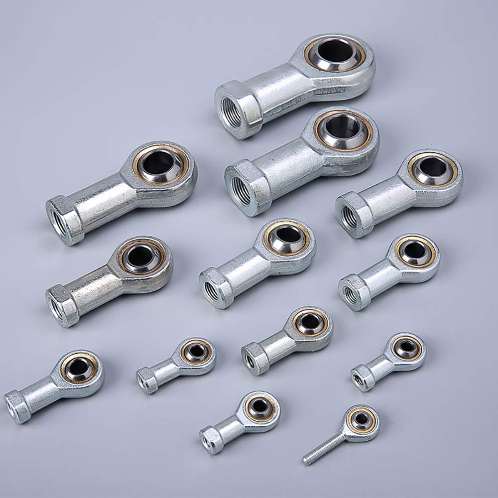 Metal-To-Metal with Grease Fitting Female Rose Joint M5/M6/M8/M10/M12 Left Thread Bronze Liner Performance Rod End Bearing Ball Joint Bearing image number 1