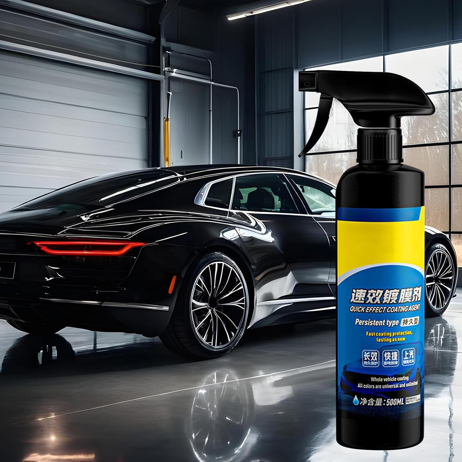 Car Coating Agent,Automotive Coating Protectant - Vehicle Paint Shine Solution for Garage Trucks Rvs Motorcycle Sedans Car Detailers Auto Dealerships Maintenance Managers image number 3