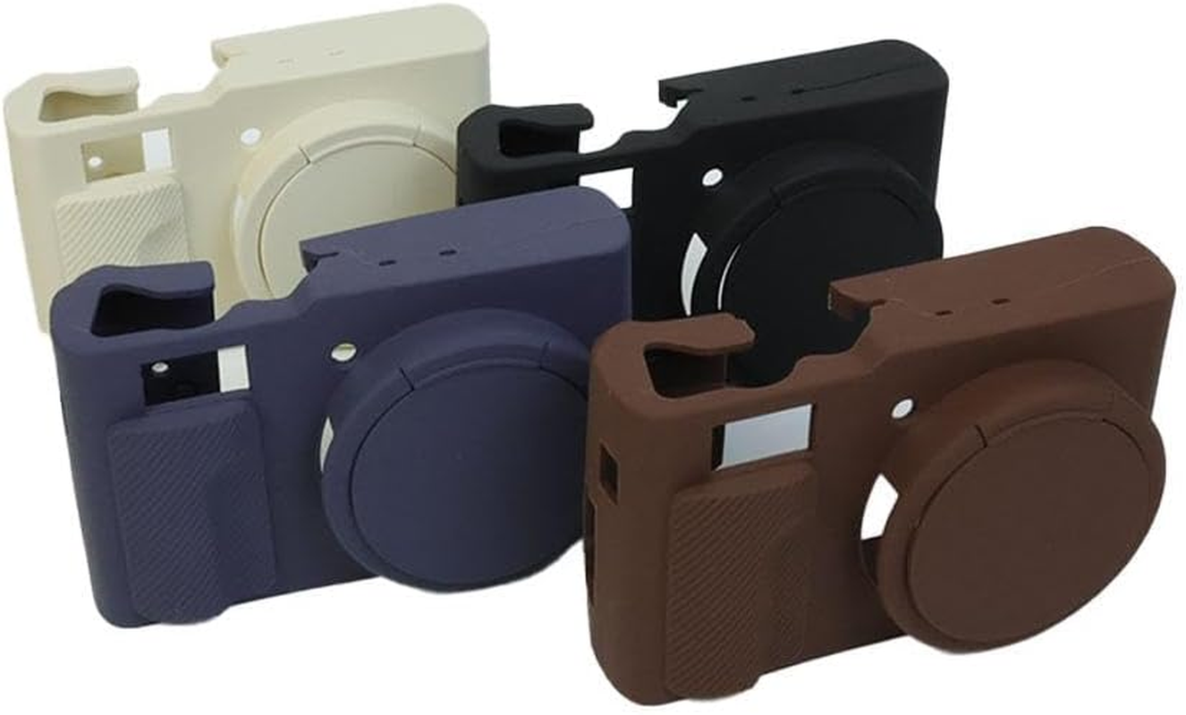 Silicone Case Compatible for Lumix Tz99/Zs99 Digital Camera - Soft Rubber for Lumix Tz99/Zs99 Protective Cover with Removable Lens Cover - Anti-Slip & Anti-Scratch - Coffee image number 2