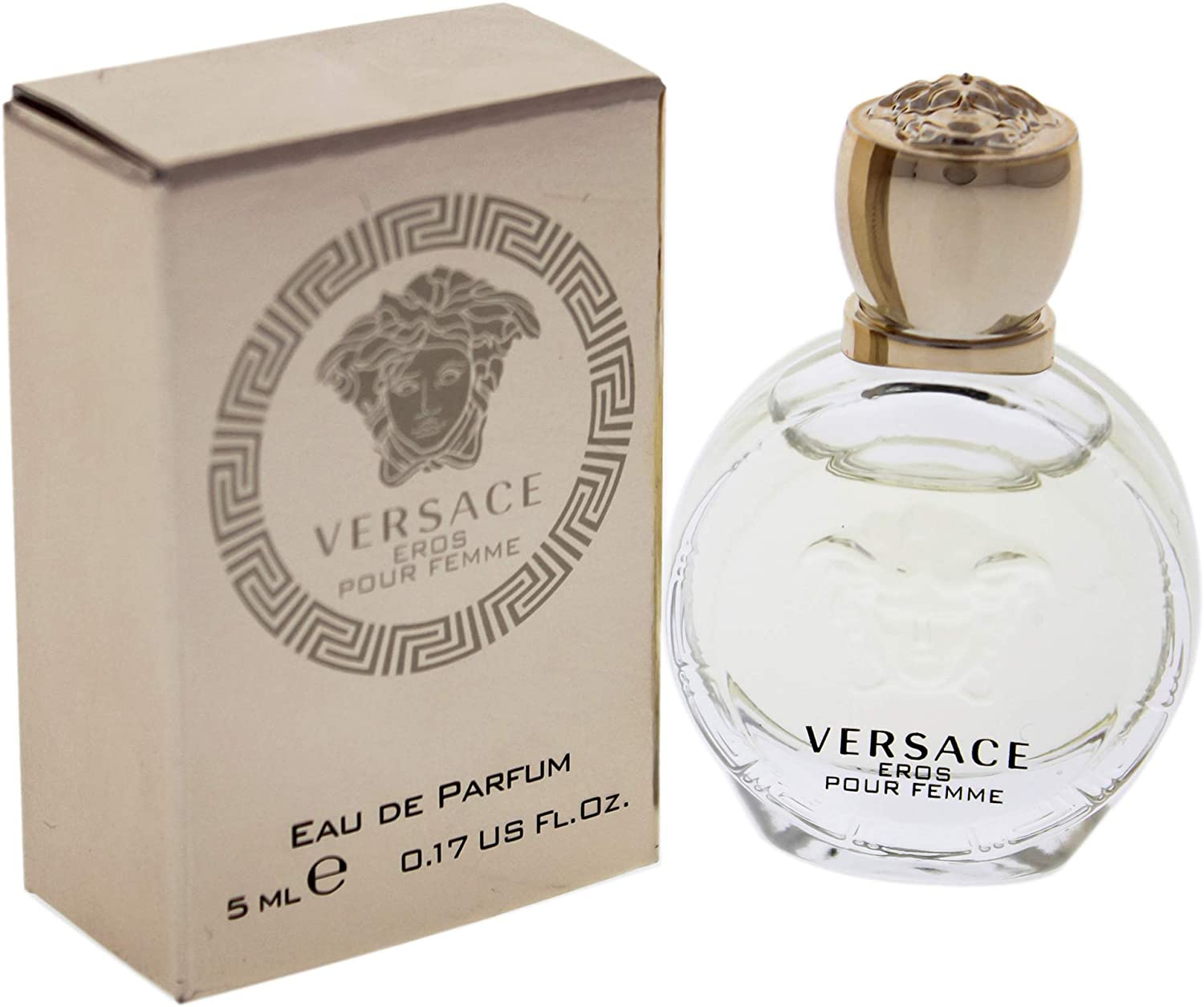Versace Eros Pour Femme Eau De Parfum Spray for Women, 5 Millilitre