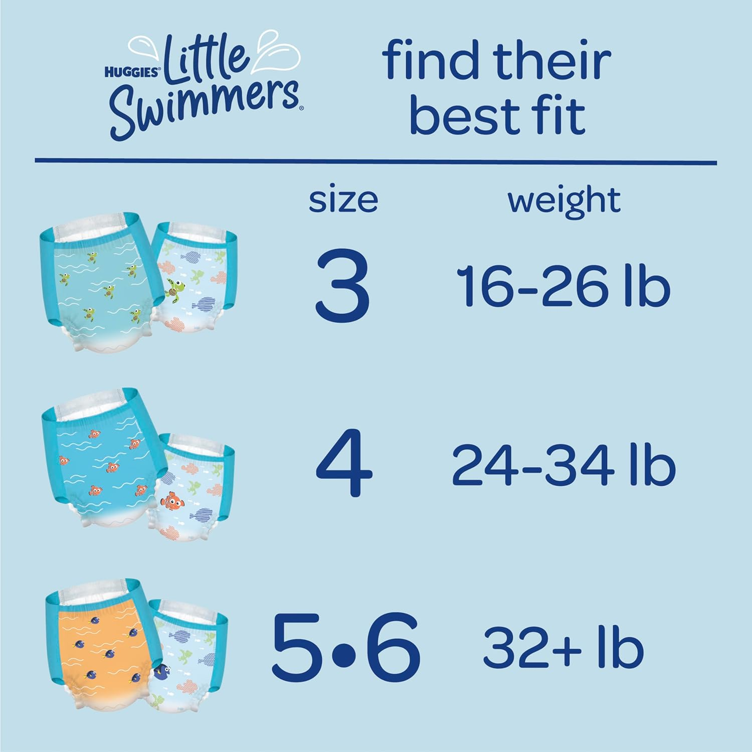 Huggies Little Swimmers Swim Diapers Disposable Swim Pants, Size 5-6 Large, 17 Ct image number 6