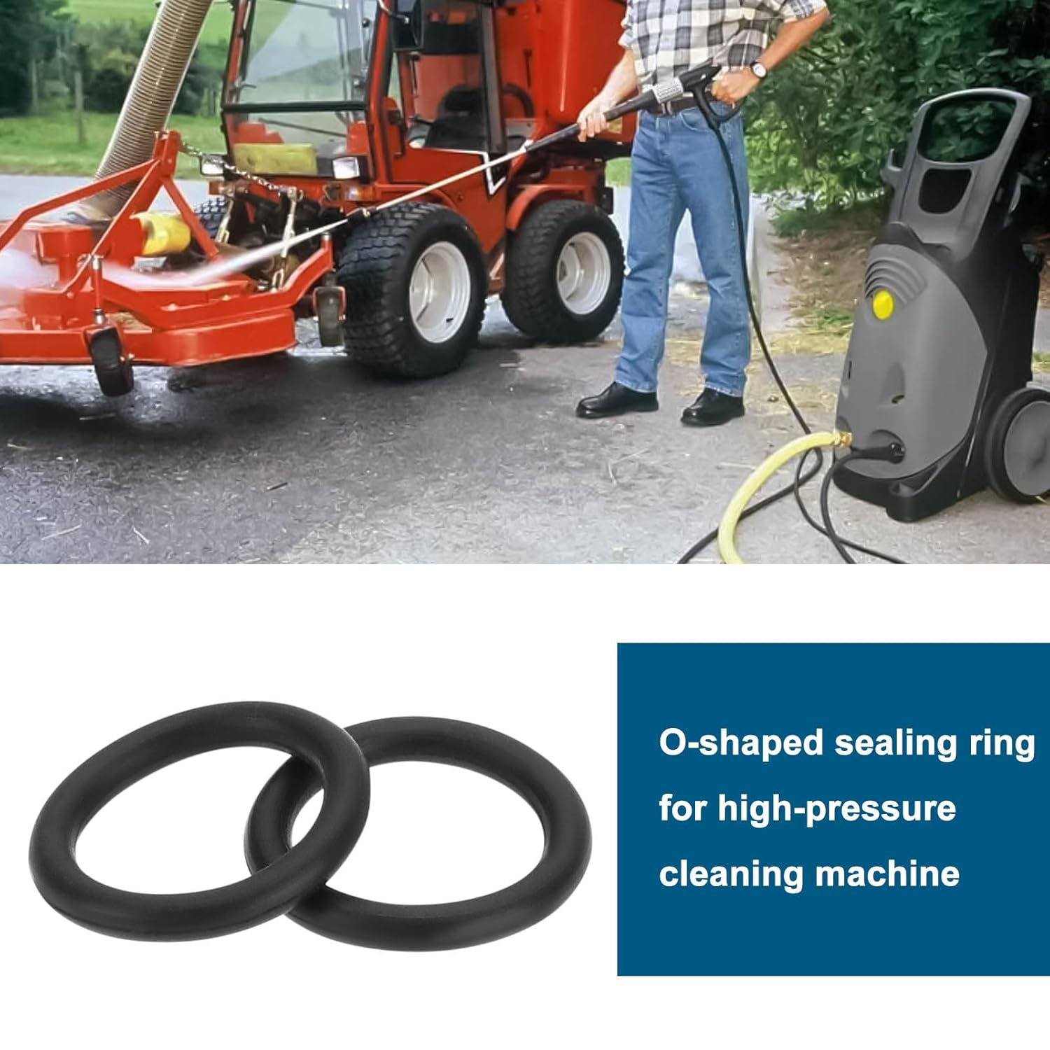 LT Easiyl 10PCS Lance Hose Nozzle O-Ring Seal Outer Diameter 14Mm Wire Diameter 2Mm Compatible with Karcher Pressure Washer Hose Lance Gun Rubber Seal 2.880-990.0 image number 5