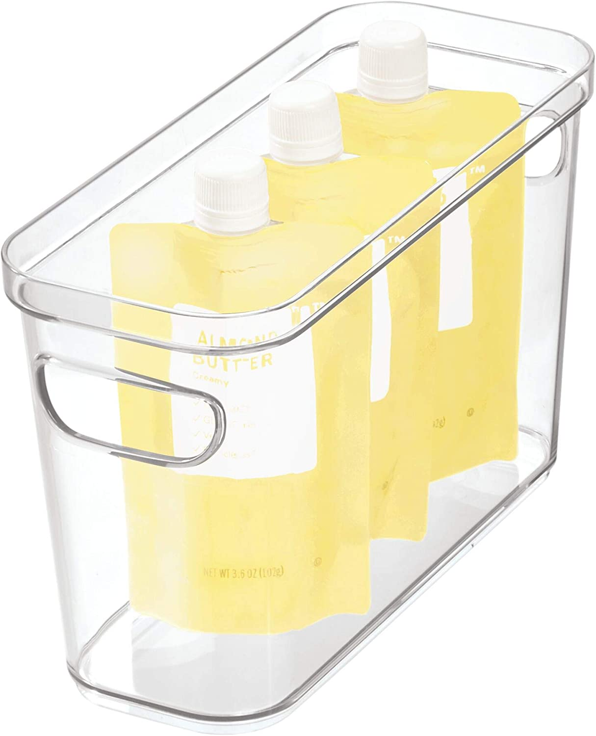 Idesign Crisp Fridge and Pantry Storage Bin with Handles, Container for Food, Drinks, Produce Organization, Bpa-Free, 10" X 4" X 6" image number 4