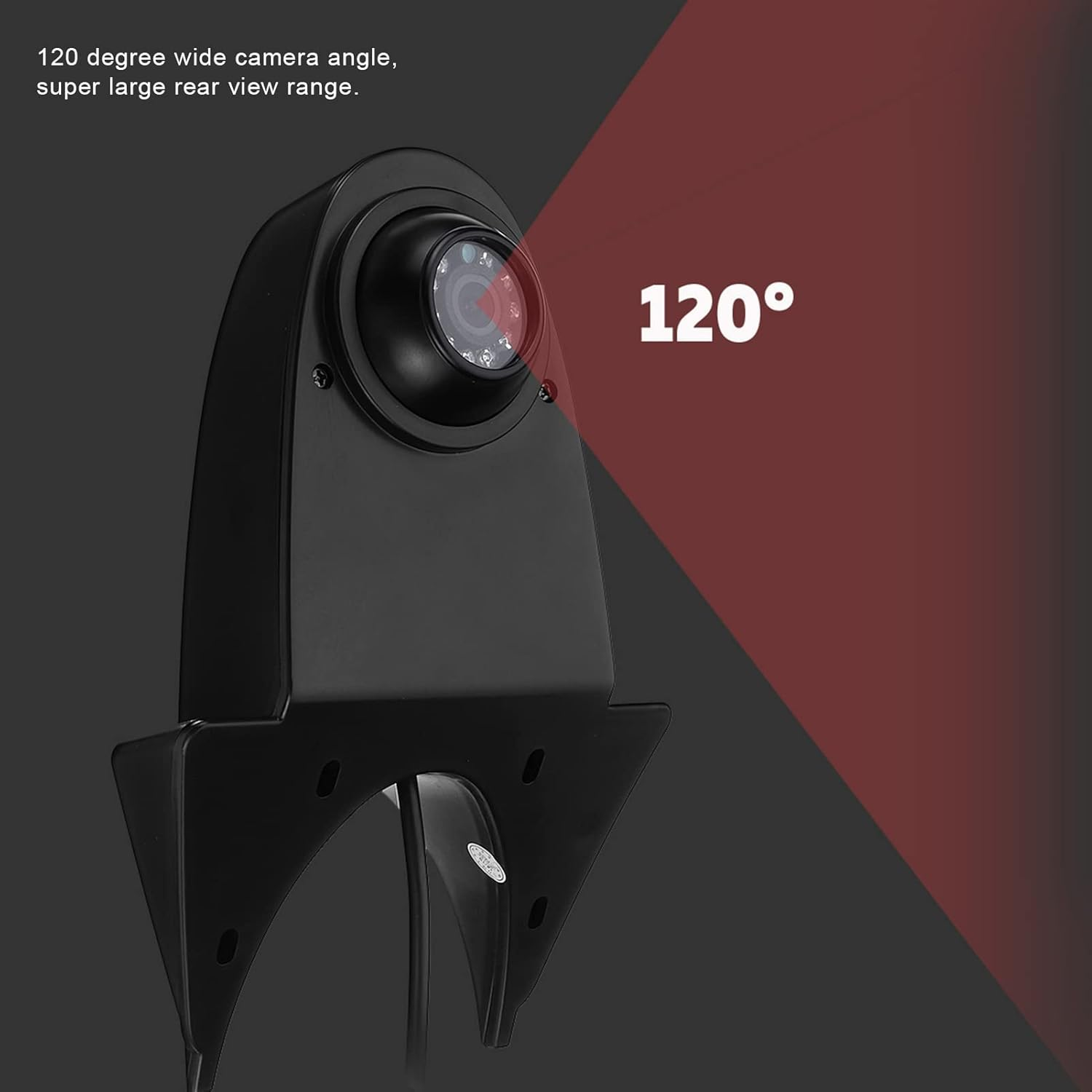 Car Backup Camera, Rear View Camera HD LED Night Vision Ip68 Waterproof Reverse Camera 120&deg; Wide View Angel for Universal Cars, Fit for Benz Viano Sprinter Vito image number 2