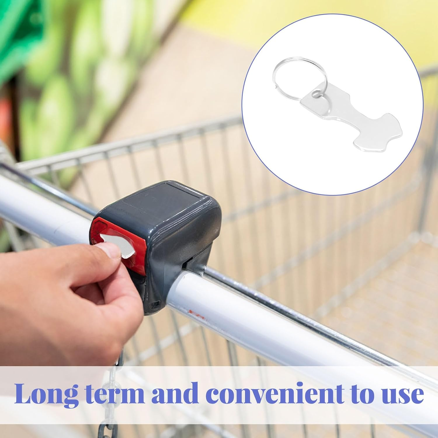 6 PCS Shopping Trolley Key Australia, Trolley Token, Shopping Trolleys Master Key, Stainless Steel Shopping Cart Remover for Supermarket Convenience Store Shopping Unlock Cart (3 Shapes) image number 3