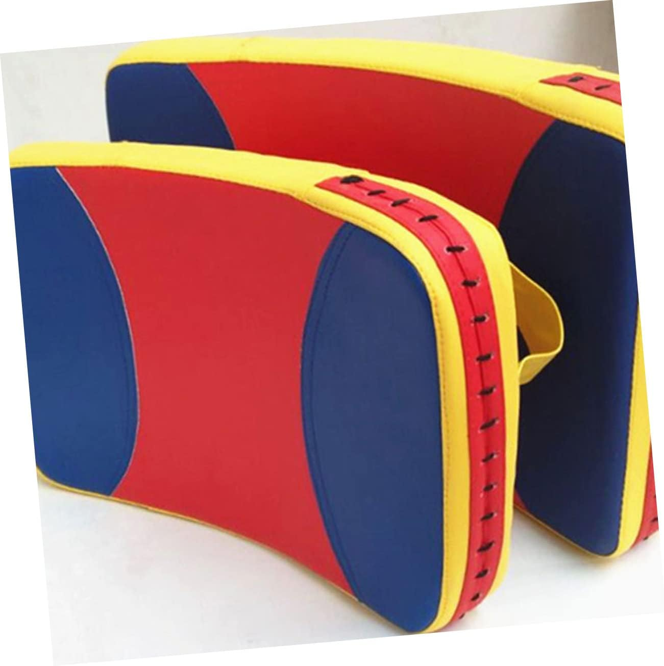Taekwondo Kick Pads and Boxing Punching Hand Pad, Large Three-Color Thickened Curved Training Kickboxing Shield, Sturdy Martial Arts Target for Boys and Girls and Adults Fitness Exercise