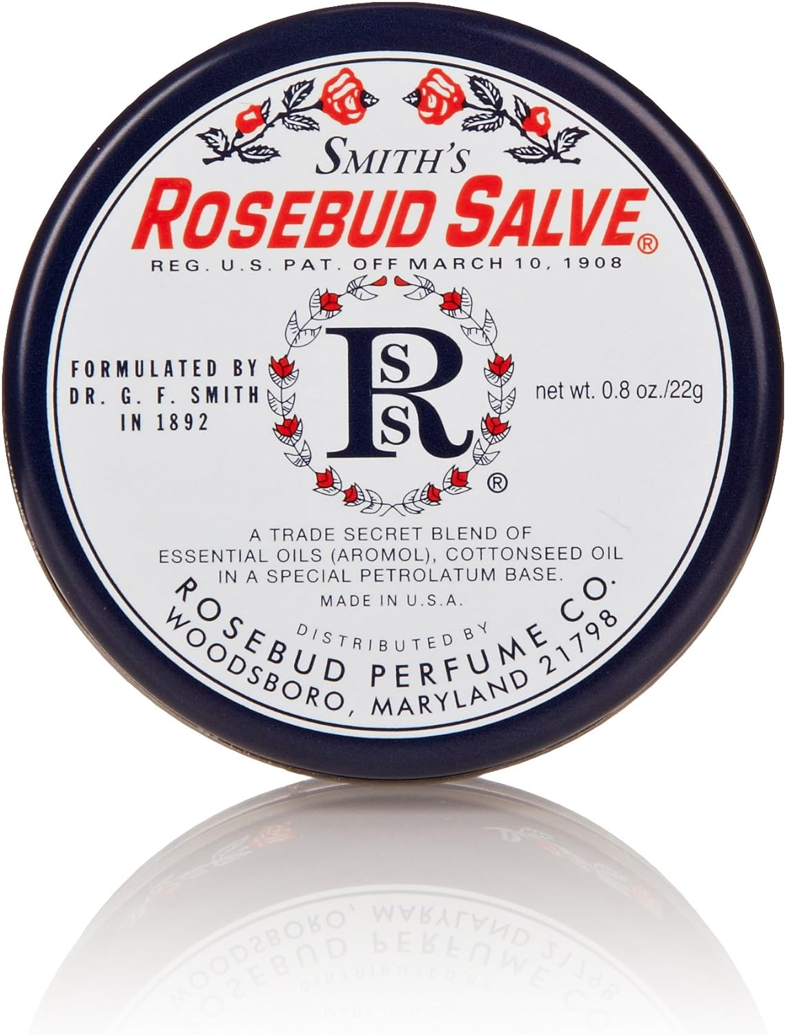 ROSEBUD PERFUME Salve Tin, 0.8 Oz