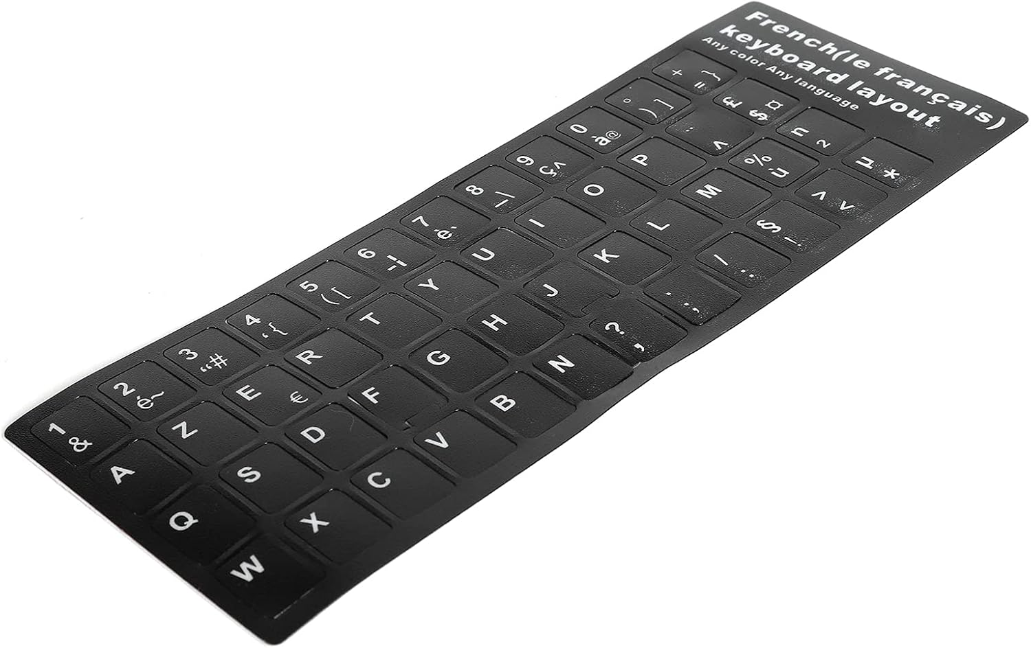 French Keyboard Sticker, Waterproof PVC Laptop Desktop PC Replacement Stickers for 10-17 Inch Keyboards image number 5