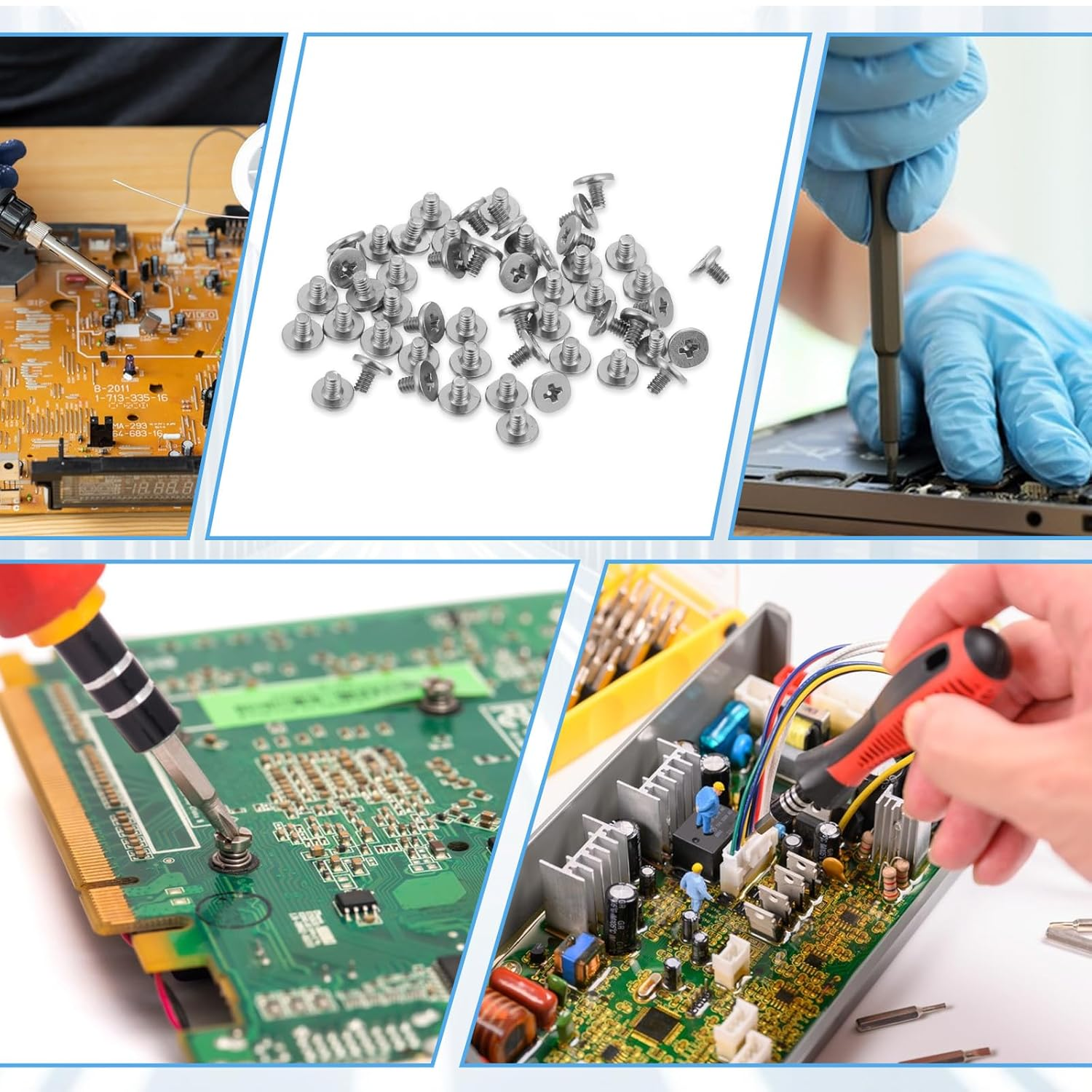 50 PCS M.2 SSD Mounting Screws Kit, Pcie Nvme M2 X 3 MM Replacement Phillips Flat Head Screw M.2 SSD Mountings Screws with Screwdriver, M2Screw for Laptop Nvme image number 5