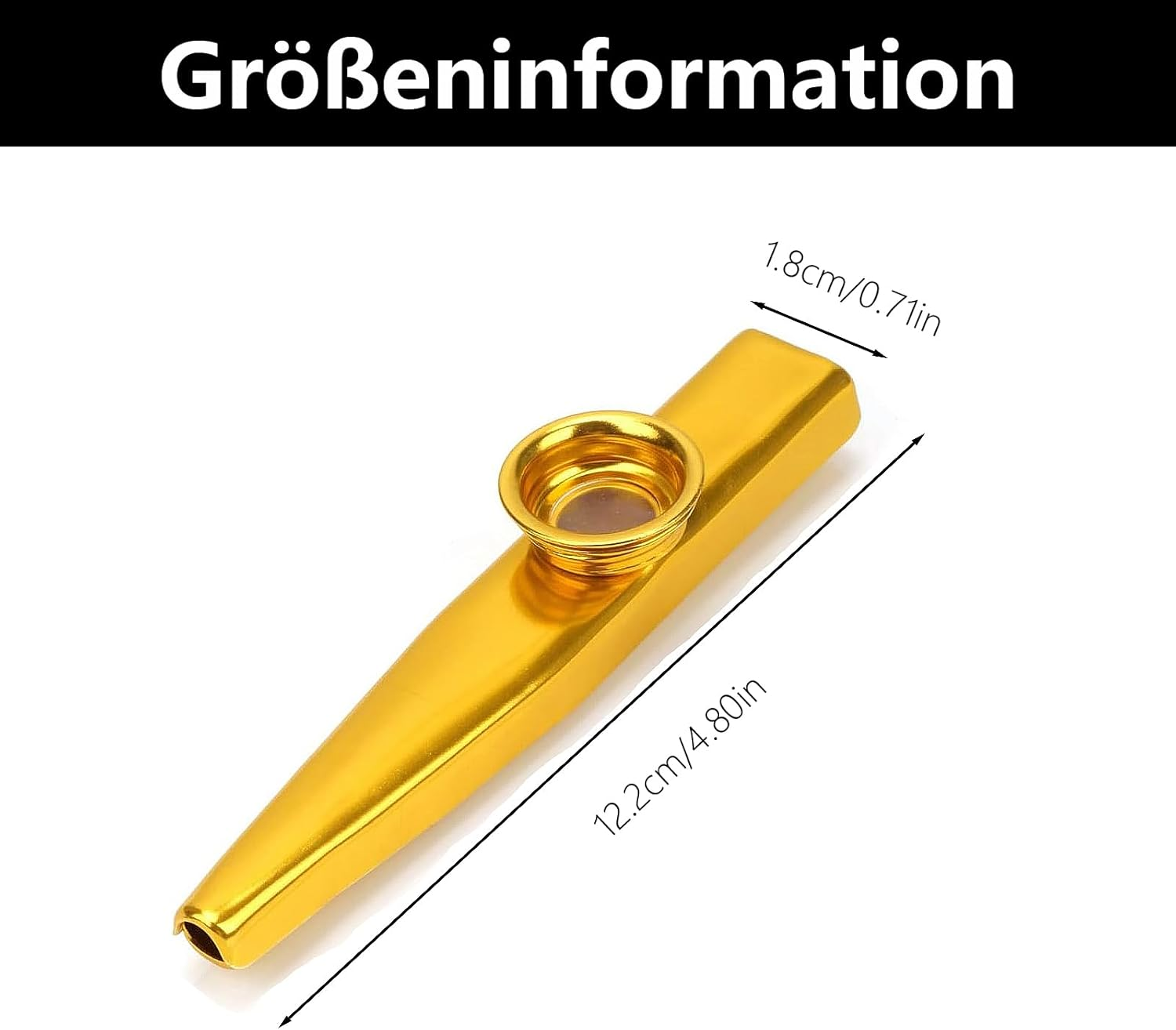 Pack of 6 Kazoo Instruments, Kazoos, Metal Kazoos, Suitable for Children, Adults and Music Beginners, Children'S Party Favours Gifts image number 3