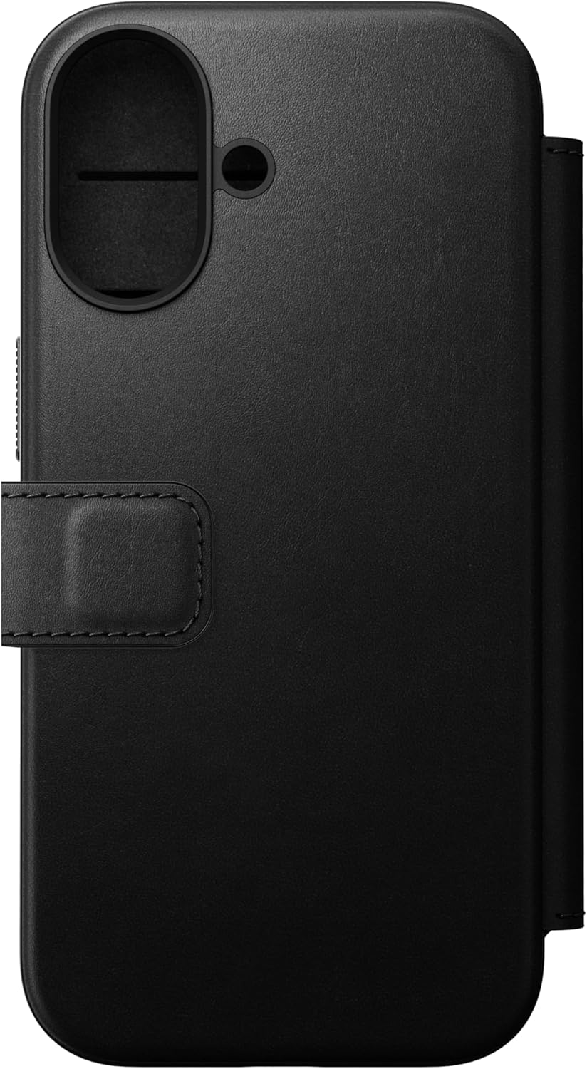 Nomad Modern Leather Folio Flip Phone Case Wallet Apple Iphone 17 Pro Max, Magsafe Compatible, Wireless Charging, Scratch-Resistant Shockproof Protective Cover Case - Black Ecco - Brown Ecco, Iphone 17 Pro image number 2