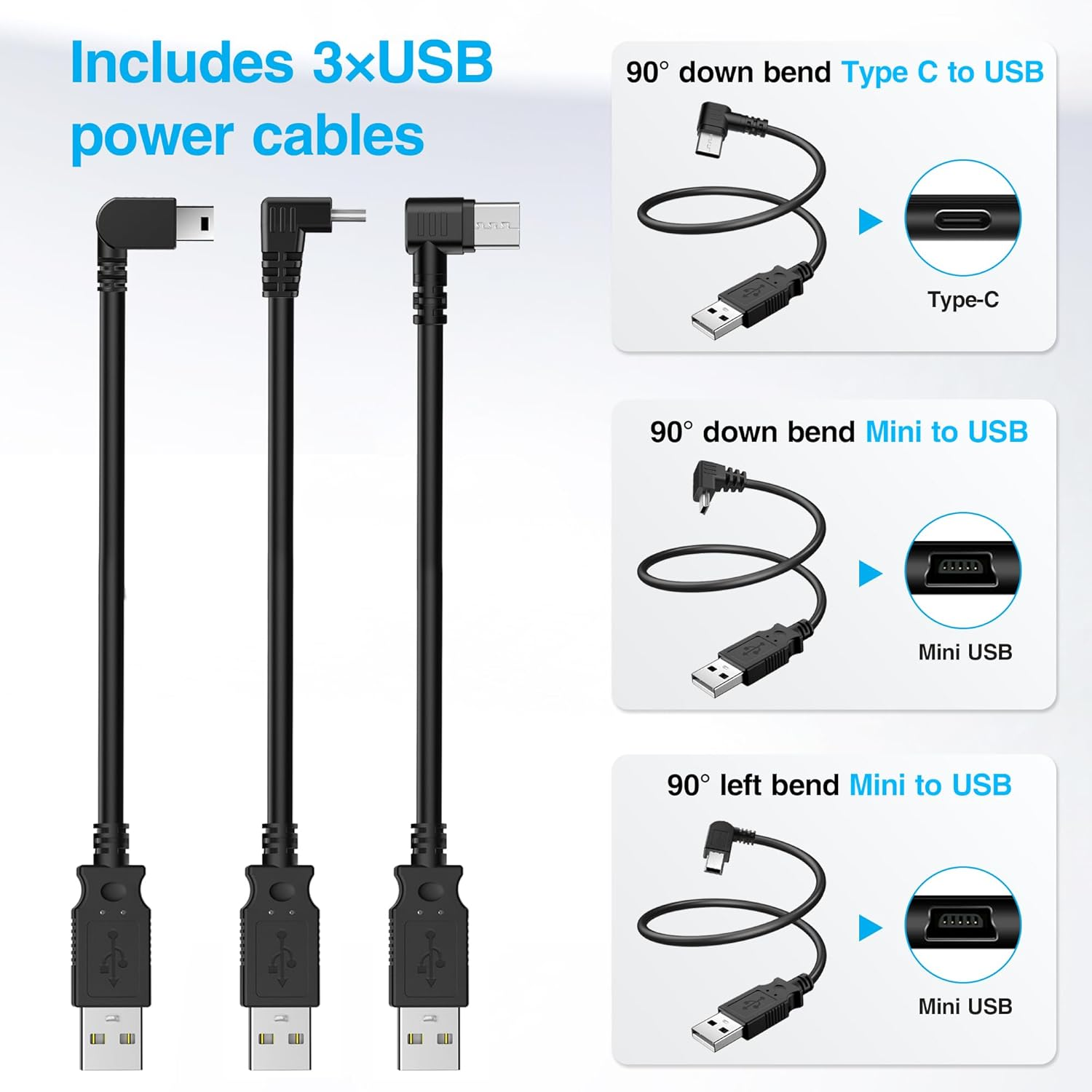 Dash Cam Power Adapter,(10P Type H) Compatible with Select Hyundai/Kia,Connect to Auto-Dimming Rearview Mirror,Built-In Hide Power Adapter Charging Cable for Garmin Nuvi GPS Dashcam Mirror Camera image number 3