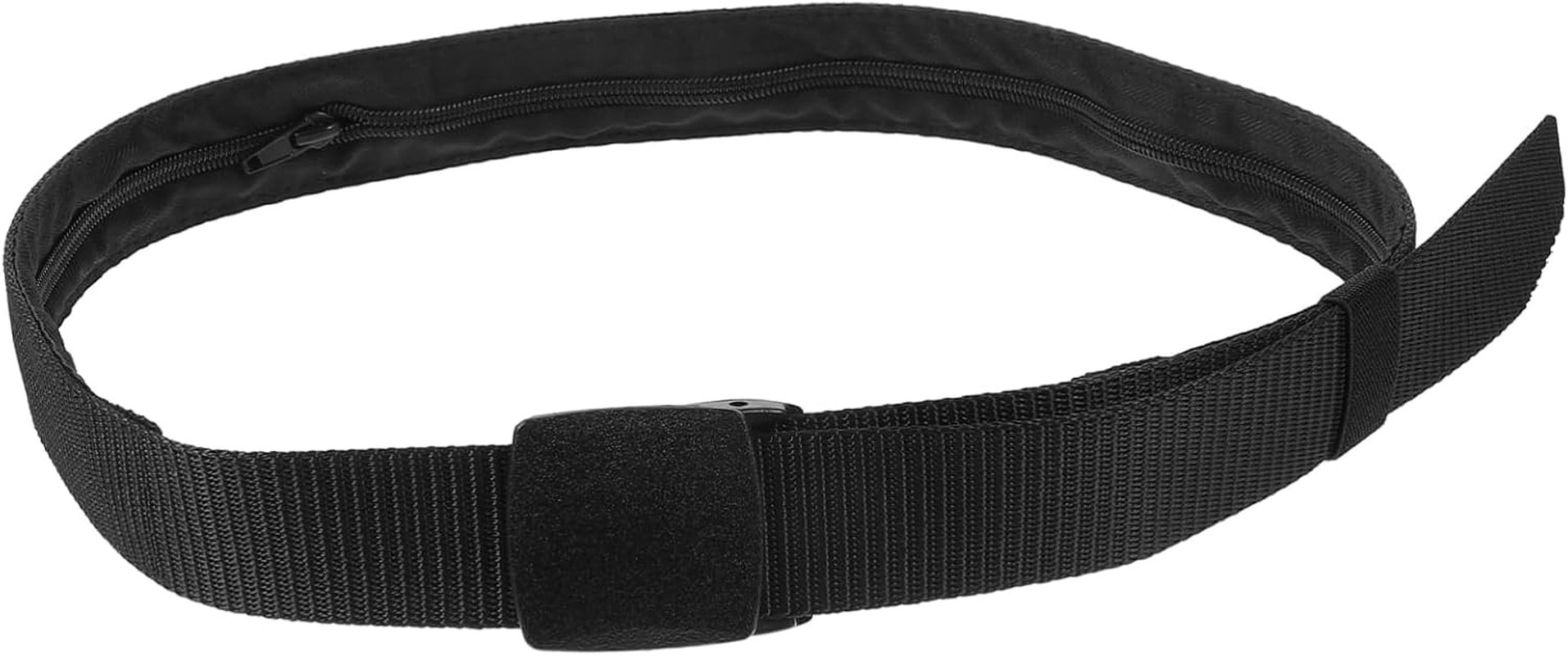 COOLHIYA Hidden Money Belt for Travel Men and Women, Cash Storage Waistband Concealed Compartment, Lightweight and Portable Security Travel Belt image number 2