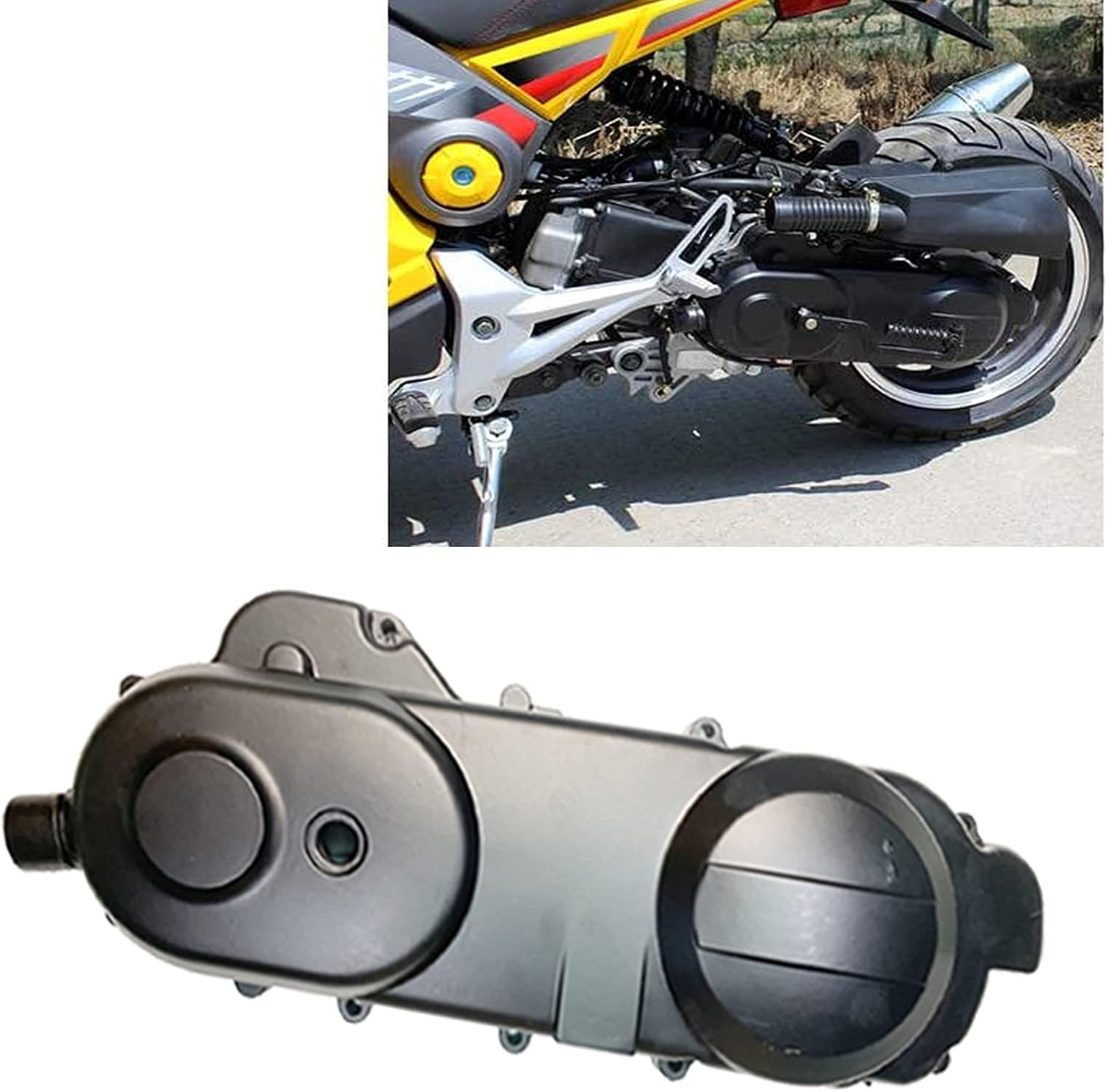 Transmission Cover Assembly with Start Gear Shaft Belt for for GY6 QMB139 Scooter ATV Go Kart 50Cc Engines image number 3