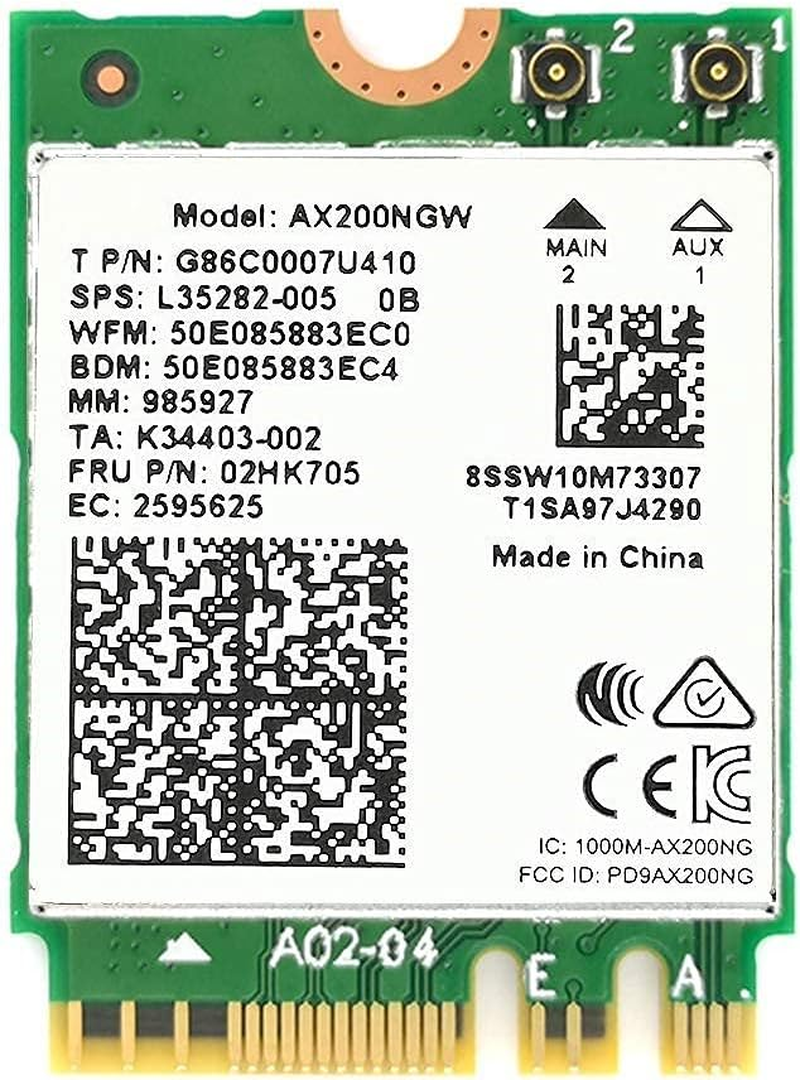 Intel Killer Wi-Fi 6 Ax1650X AX200 M.2 2230 Bluetooth 5.2 Wifi Card (Single Pack) image number 6