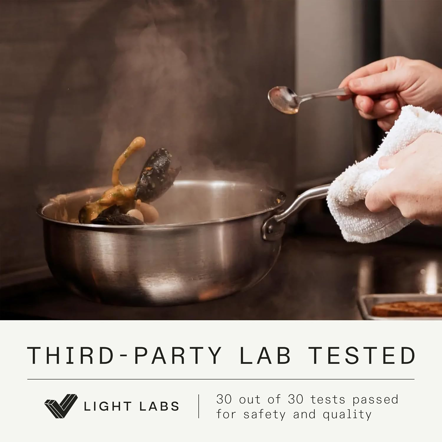 Made in Cookware - 3/4 Quart Stainless Steel Butter Warmer - 5 Ply Stainless Clad - Professional Cookware - Crafted in Italy - Induction Compatible image number 2