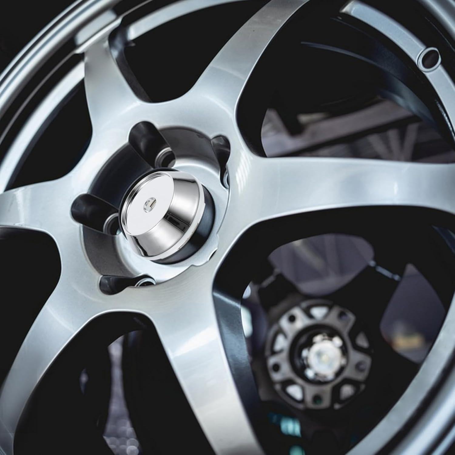 Zerodeko 4Pcs Car Wheel Center Hub Cover Plastic Wheel Accessories Replacement Hubcap Rim Cap