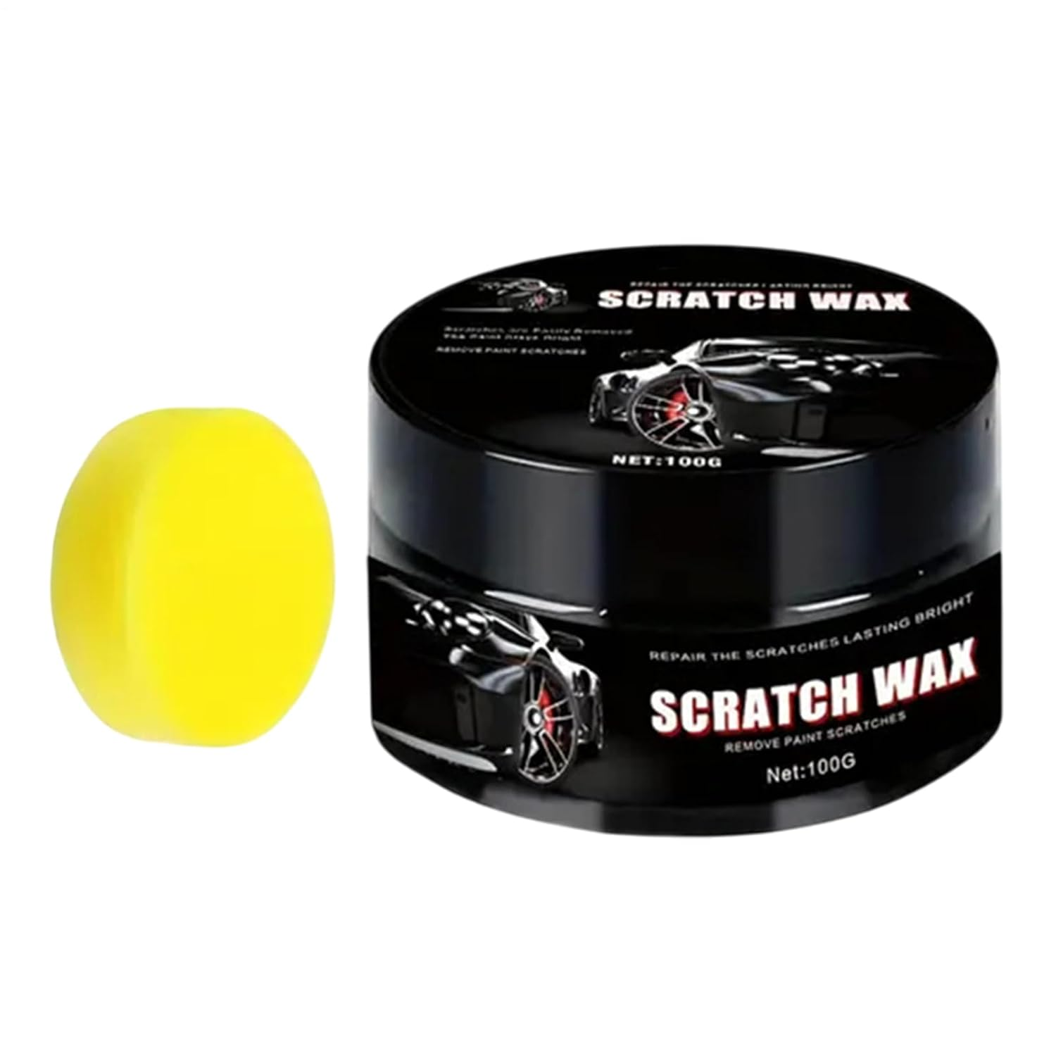 Car Paint Scratch Repair | Automotive Polish, Scratch Removers & Waxes,100G Quick Detailer & Cleaner with Sponge, Hydrophobic Protector, High-Gloss Finish Polisher for Clear Coat & image number 4