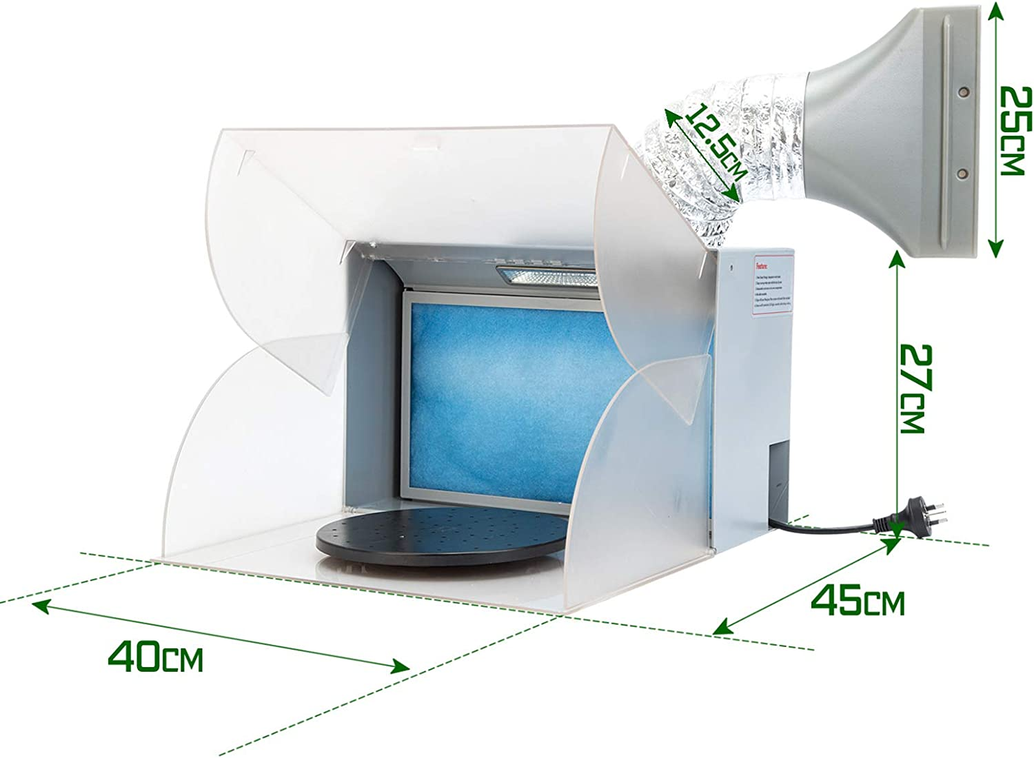 Dynamic Power HB-BD510 Portable Air Brush LED Spray Booth