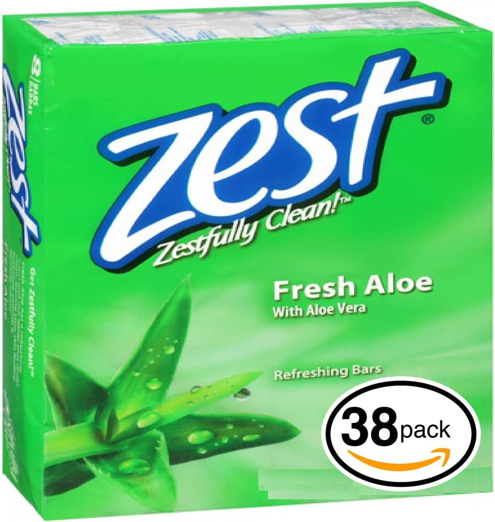 Zest 8-Bar Bath Size Soap, Creamy Cocoa Butter & Shea, 4 Ounce