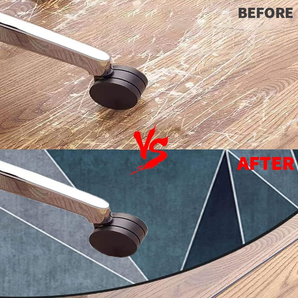 TOMVAES Office Chair Mat for Carpet/Hardwood Floors,120X120Cm Anti-Slip Desk Chair Mat, Highly Quality Computer Chair Mat for Rolling Chair, Multi-Purpose Floor Protector for Home Office (Blue) image number 1