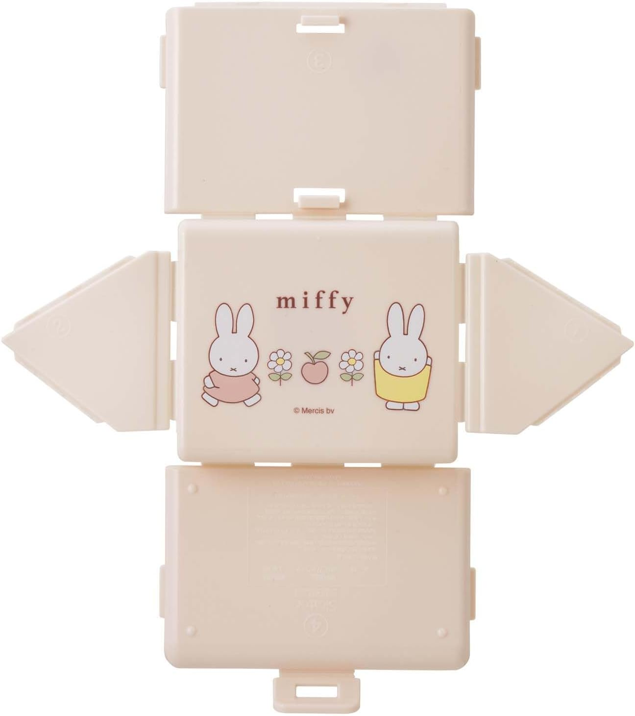 Skater FON1AG-A Antibacterial Folding Rice Ball Case, Holder, Miffy, Bento Box image number 3