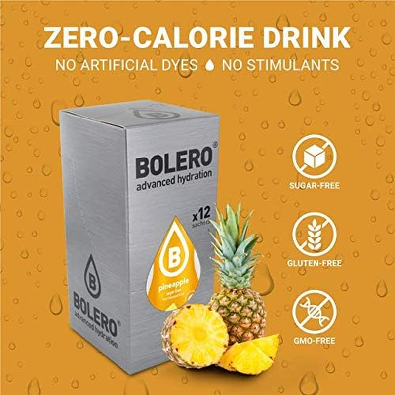 Bolero Pineapple Fruit Flavoured Drink Powder 12 Sachets