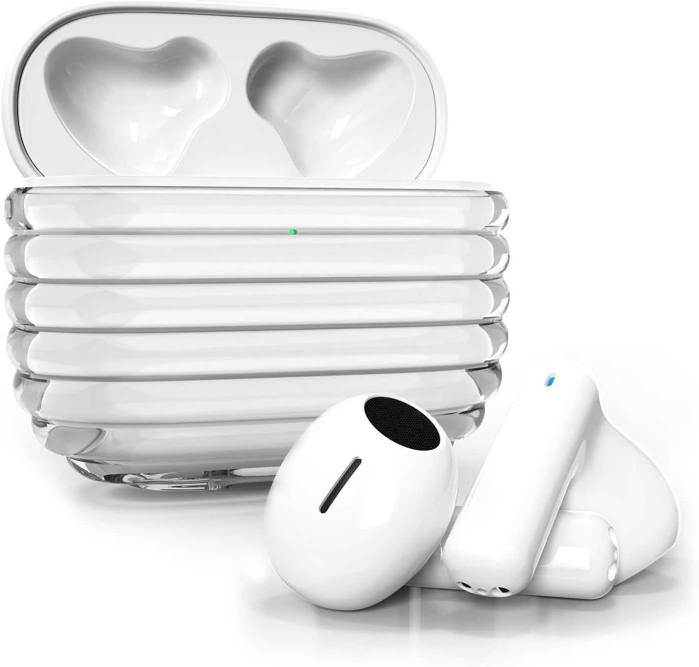 PHOCAR Wireless Earbuds Bluetooth 5.3, Sync No Delay, Light-Weight,Compact, Touch Control, Noise Canceling for Clear Calls, Wireless Earphones Compatible with Iphone, Samsung, Huawei, Xiaomi, Nokia image number 6