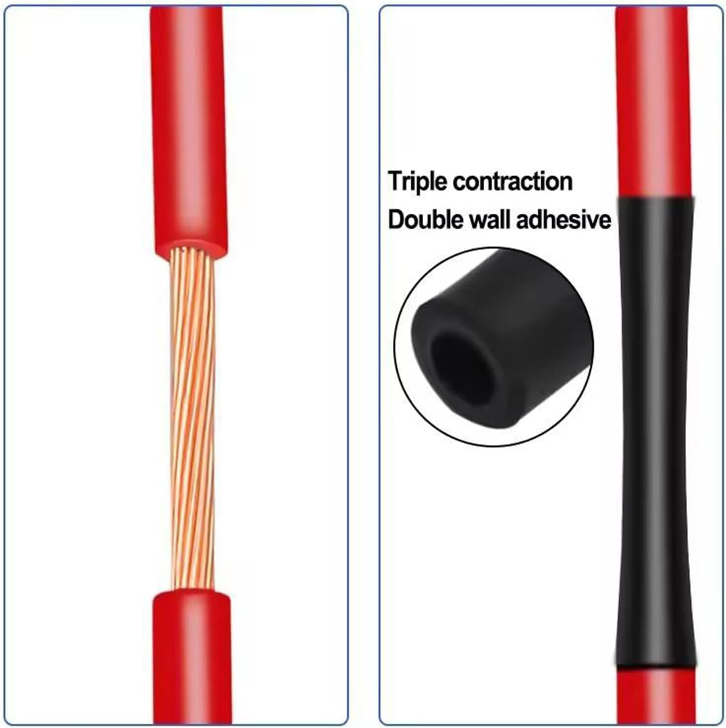 Clearhill 300PCS Heat Shrink Tubing Kit -3:1 High Flexibility, Easy to Operate, Solder Joint Protection, Waterproof, Insulated Wire and Cable Wrapping in Various Sizes image number 4