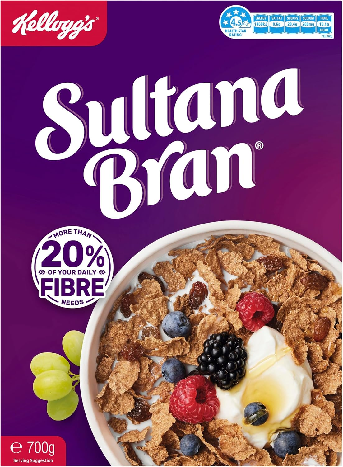 Sultana Bran Breakfast Cereal 700 G (Pack of 3) image number 6