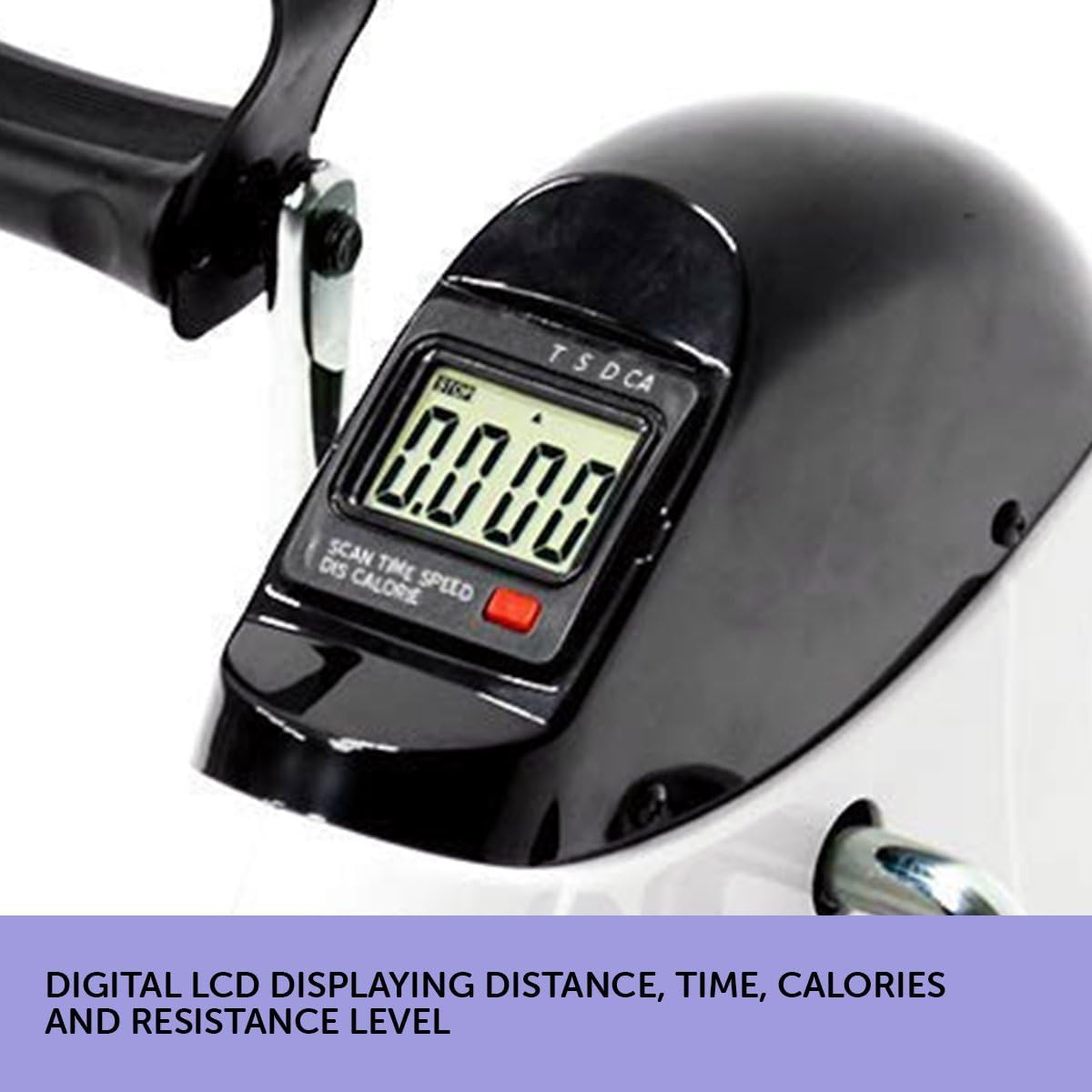 Powertrain Portable Mini Trainer Exercise Machine Home Gym Pedal Bike Cycle Legs and Arm