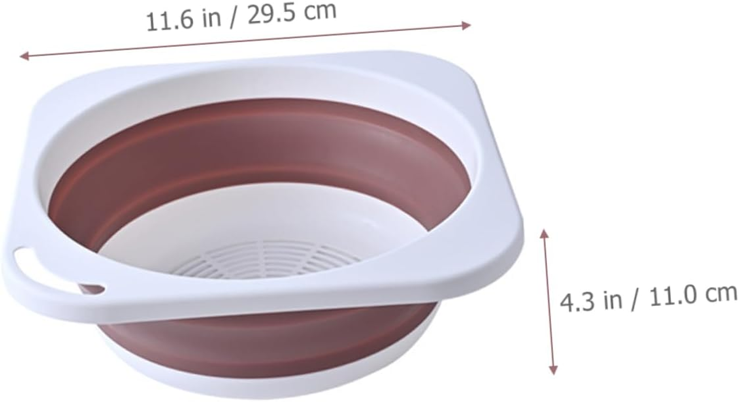 HEATSHAKING Folding Tub for Camping Kitchen Cleaning Basin Household Washbasin Hangable Laundry Basin Folding Sink image number 4