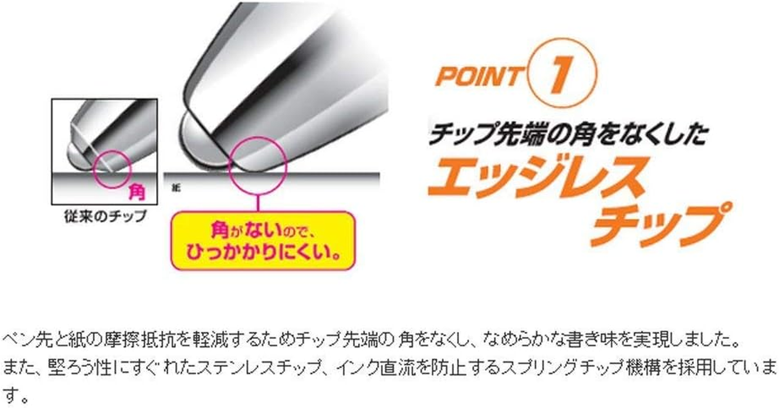 Signo Set of 3 Uni Knock Ballpoint Pen - RT1 UMN-155 0.38 Mm (Black) image number 5