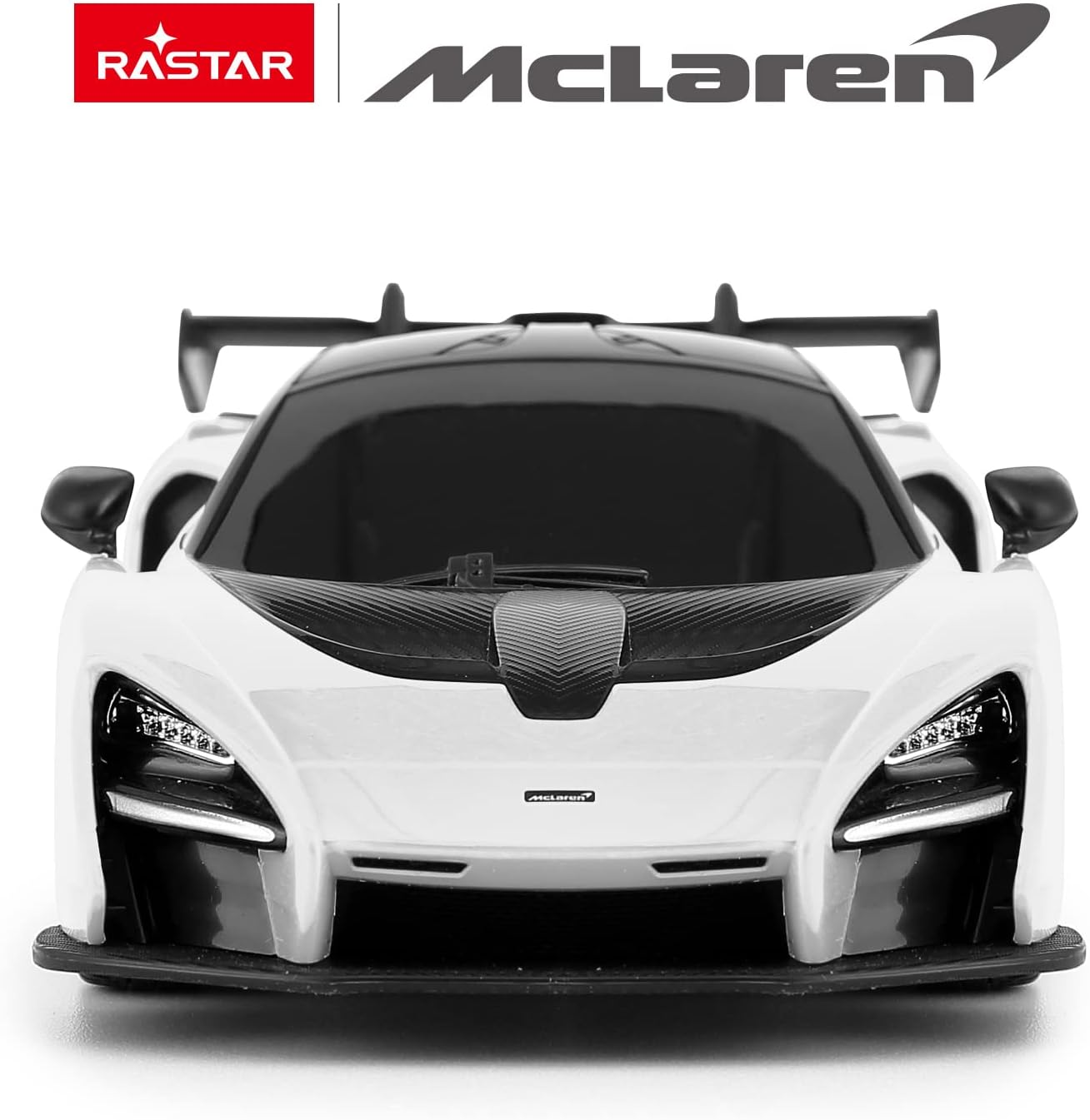 RASTAR RC Toy, Mclaren Senna 1:24 Remote Control RC Car, Mclaren Toy Car for Boys - White image number 2