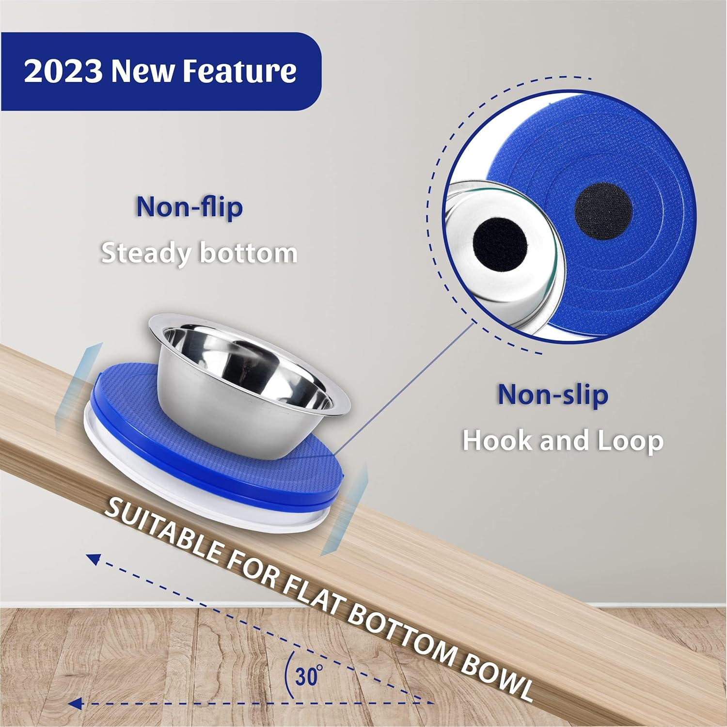 Soulthink Ant Proof Cat Dog Bowl Tray - 2024 New Innovation anti Ant Pet Food Dish Indoor No Chemical No Water Needed Different from Traditional Ant Trap (Royal Blue)