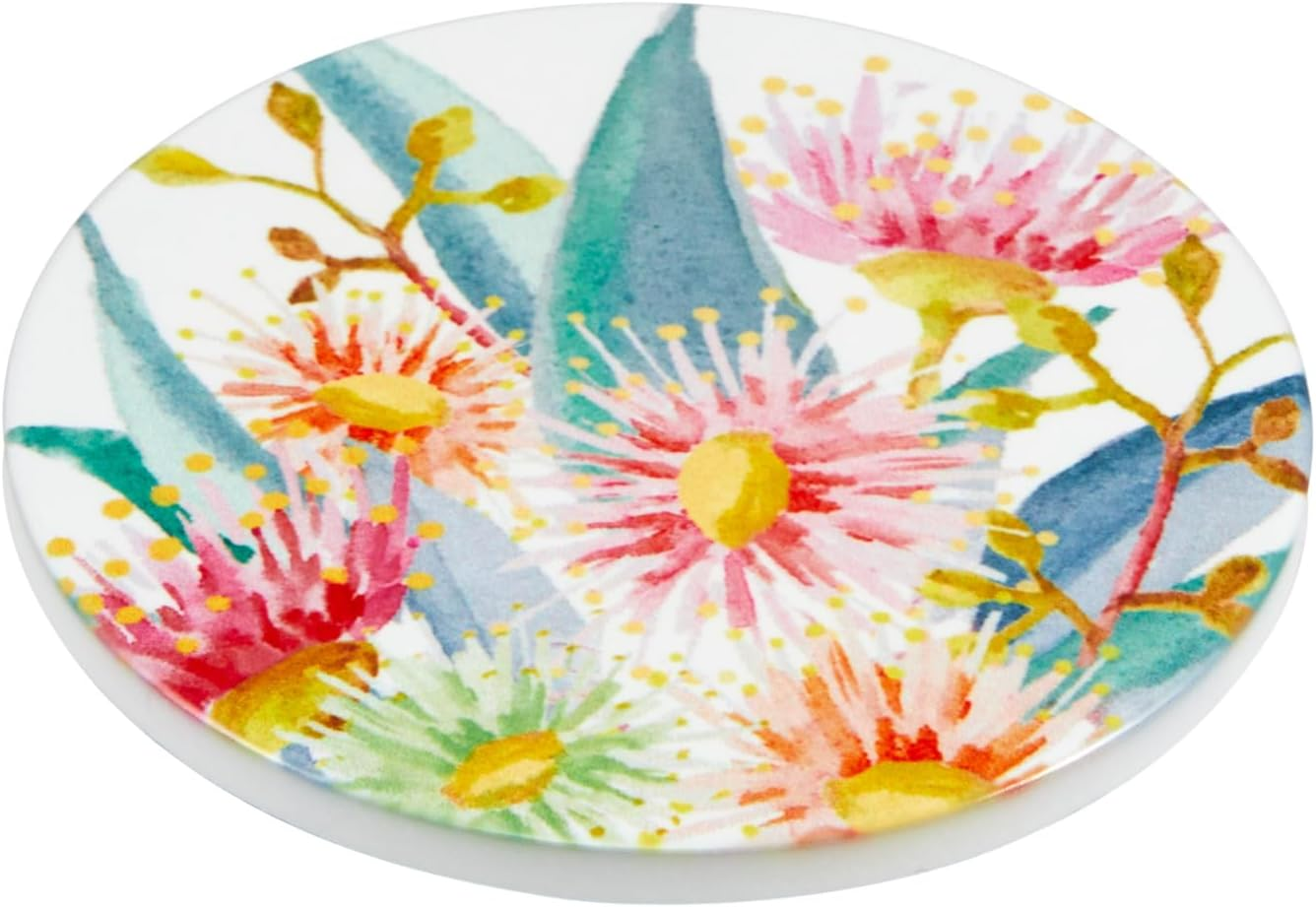 Maxwell & Williams Royal Botanic Gardens Eucalyptus Bloom Ceramic Coaster 10Cm Set of 4 Assorted Gift Boxed image number 5