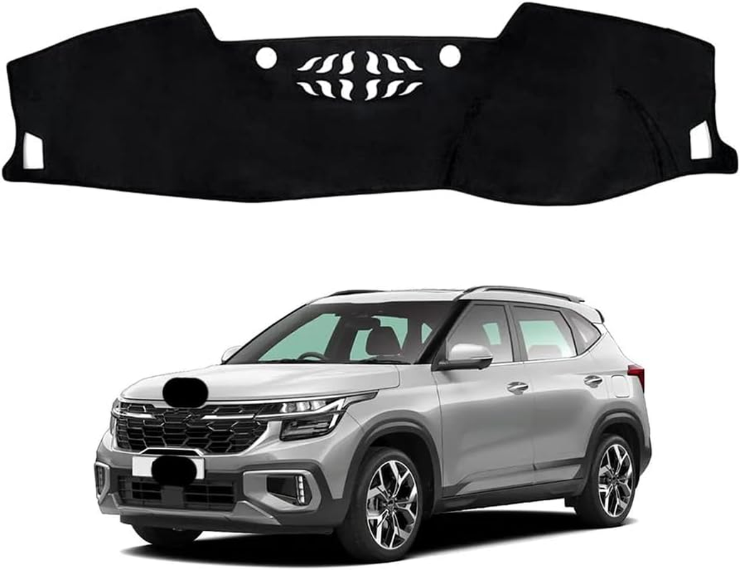 Evervenz Dash Mat for Kia Seltos 2022 2023 2024 2025 Flannel（Without HUD） Dash Cover Dashboard Cover Seltos01 image number 6