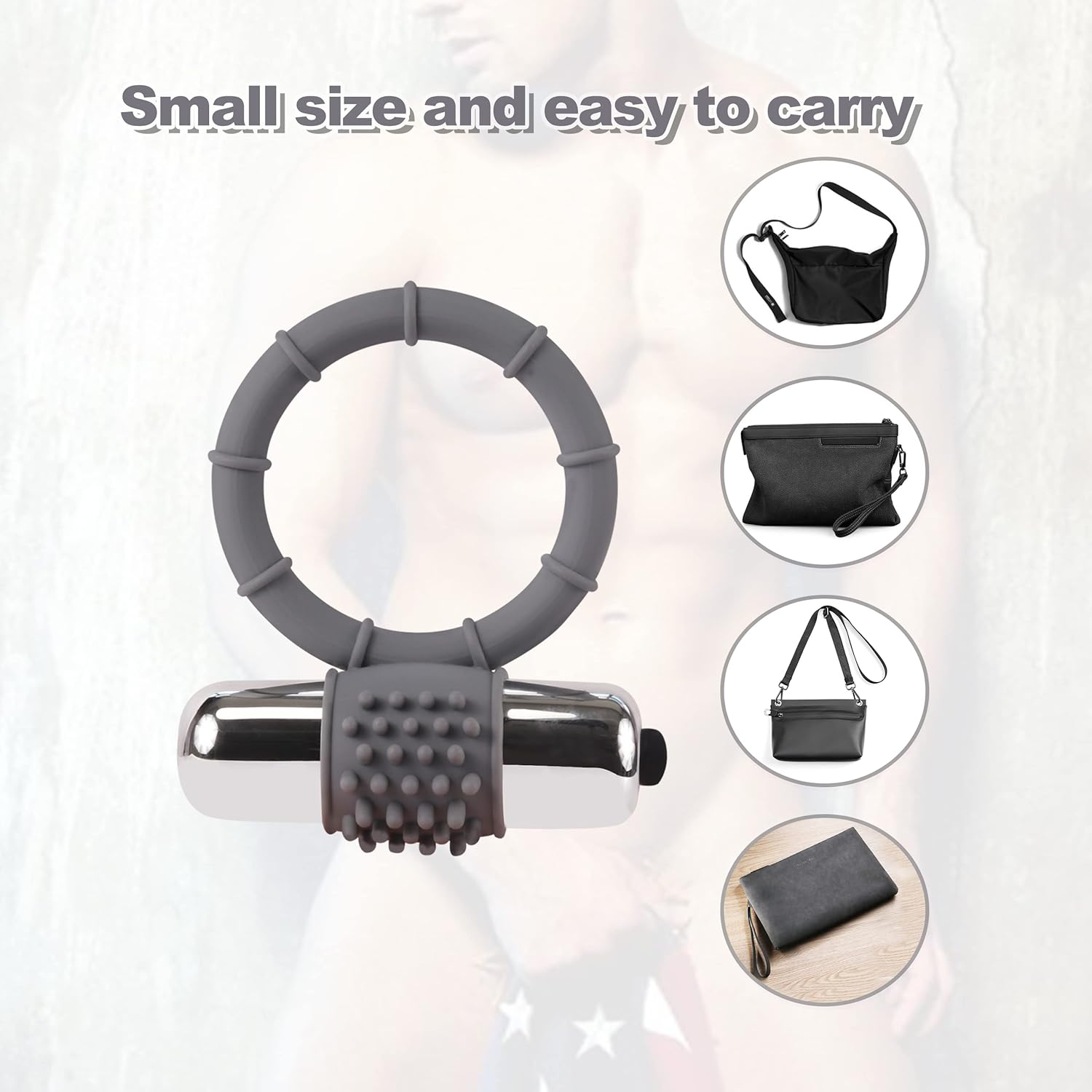 Single Ring Design Shaft Ring with Ball Rring Extured Silicone Bionic Bullet Delay Ring Premium Elastic Ring for Men Long Lasting Enhancement Ring Bed Exercise Ring Sports Bodybuilding Trainer image number 5