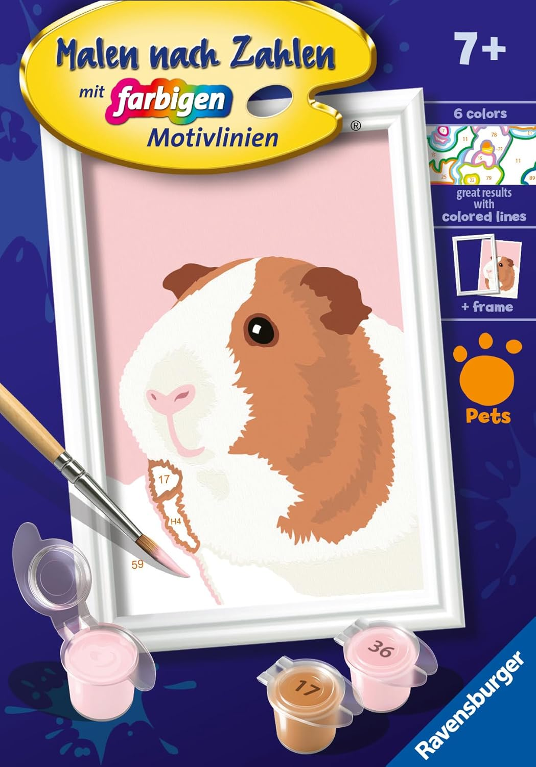 Creart, Malen Nach Zahlen Kinder - Niedliches Meerschweinchen