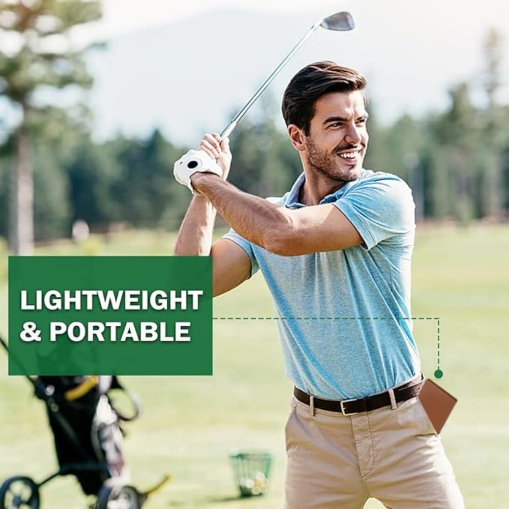 Golf Scorecard Holder, Golf Scorecard Book, Golf Notebook Holder, Golf Yardage Book Cover,Leather Yardage Book Cover for Golfers Practicing,Fits Back Pocket Perfect for Holding - Black image number 7