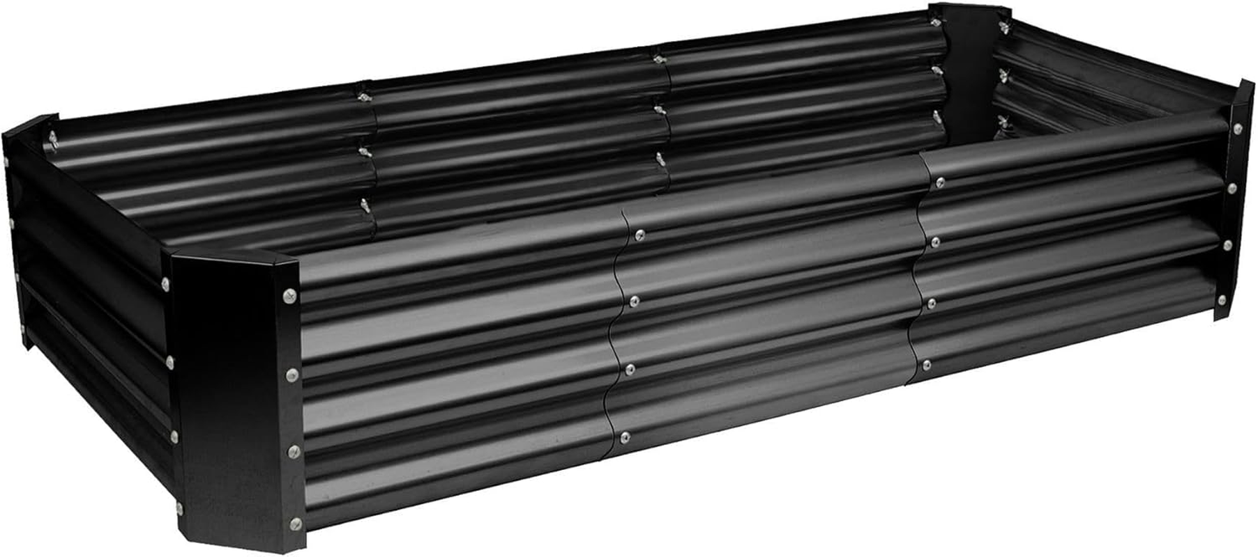 Harbour Housewares Raised Garden Bed - Anthracite - 180 X 90Cm - Rectangle - Bottomless Metal Raised Bed Galvanised Steel Planter Box for Growing Outdoor Plants, Vegetables, Flowers and Herbs image number 2