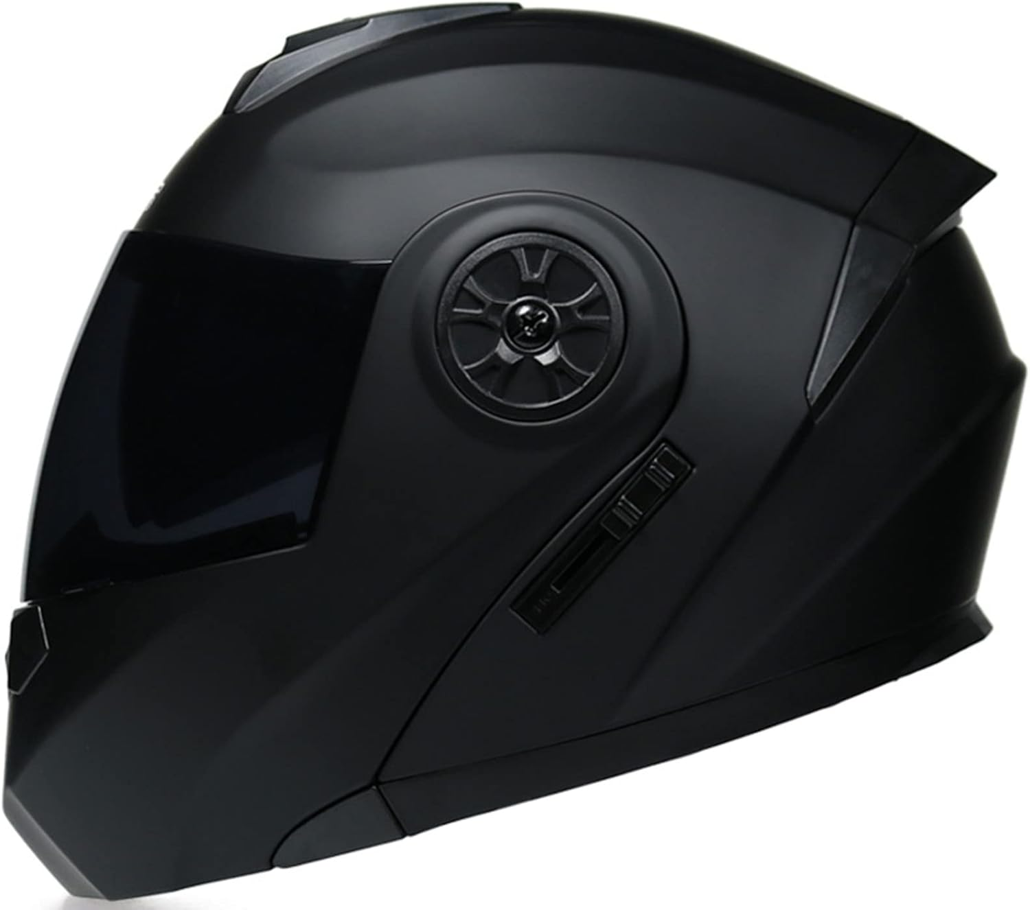 Lightweight Modular Motorcycle Helmet, Front Flip up Motorbike Helmet for Men and Women, DOT Certified Full Face Integrated Protective Helmet, HD Double Visor, Scooter, Moped B,M(55-56CM)