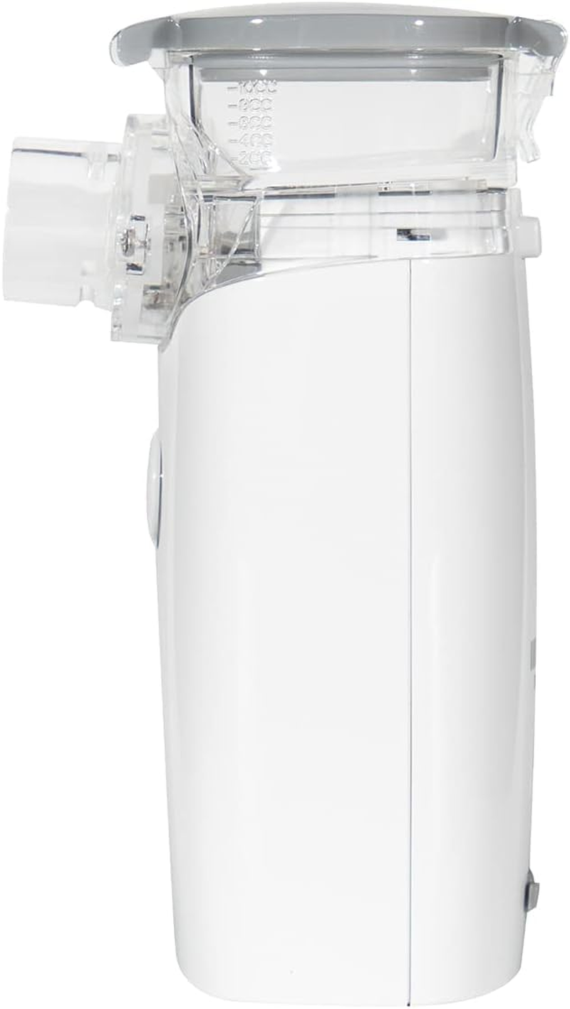 Medescan Portable Ultrasonic Mesh Nebuliser &ndash; Silent & Fast Respiratory Relief, USB Rechargeable, Easy One-Button Operation, Auto Shut-Off, Includes Masks & Tubing for All Ages image number 1