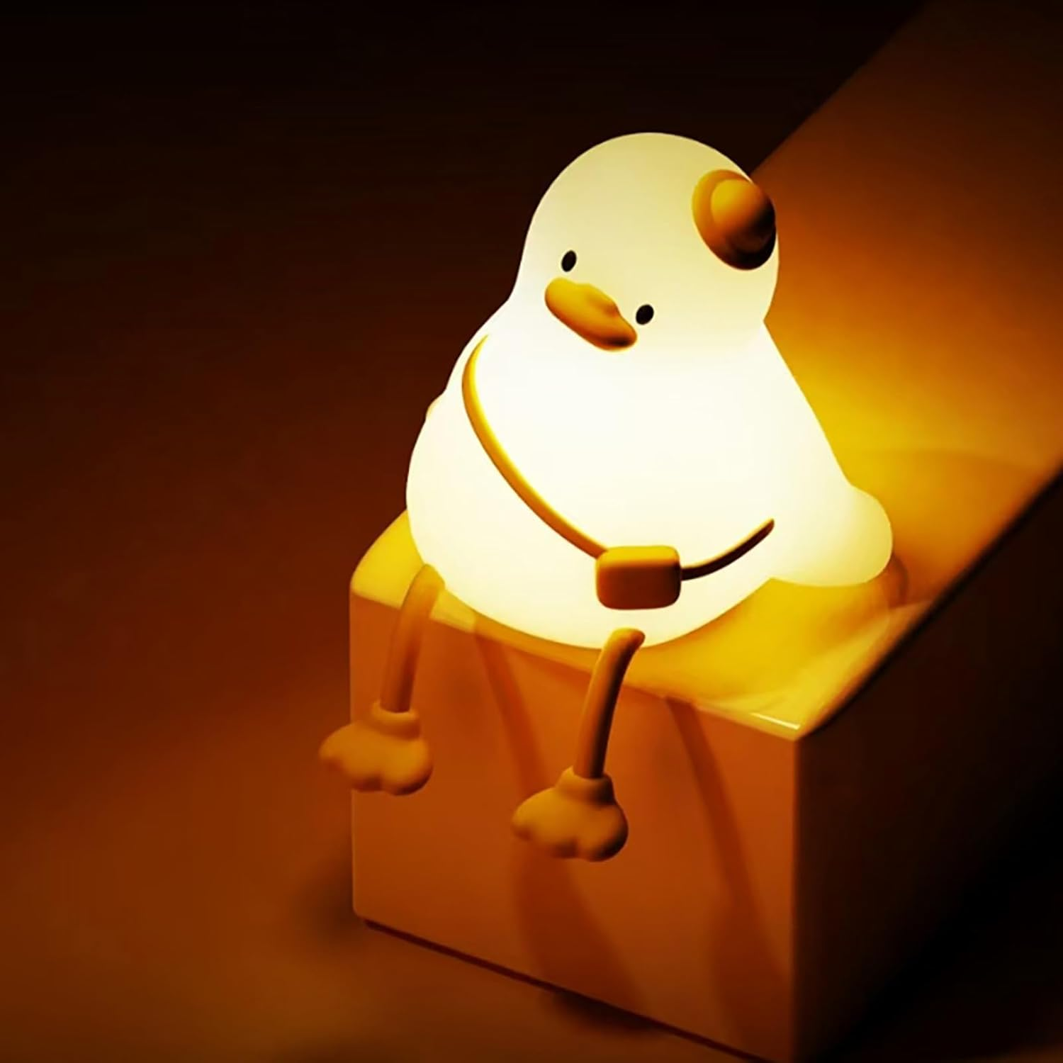 LIFEBEA Cute Night Light for Kids &ndash; LED Touch Toddler Lamp, USB Rechargeable Baby Night Light with 3-Level Warm Glow & 30-Min Timer &ndash; Portable Animal Bedside Children'S Room Decor Gift (Otter)