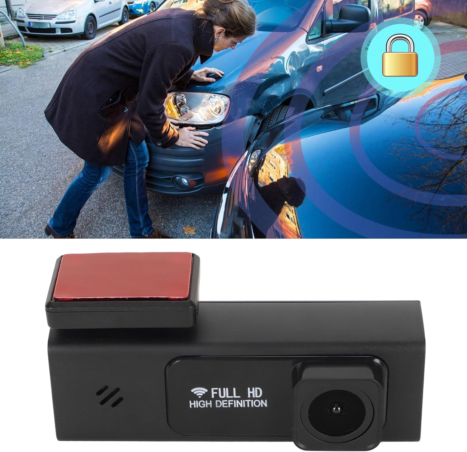 Wifi Dash Cam FHD 1080 Car Camera, Front Dash Camera for Cars, Compact Dashboard Camera with APP, 140&deg; Wide Angle, Loop Recording, IR Night Vision, Support 128GB Max image number 6