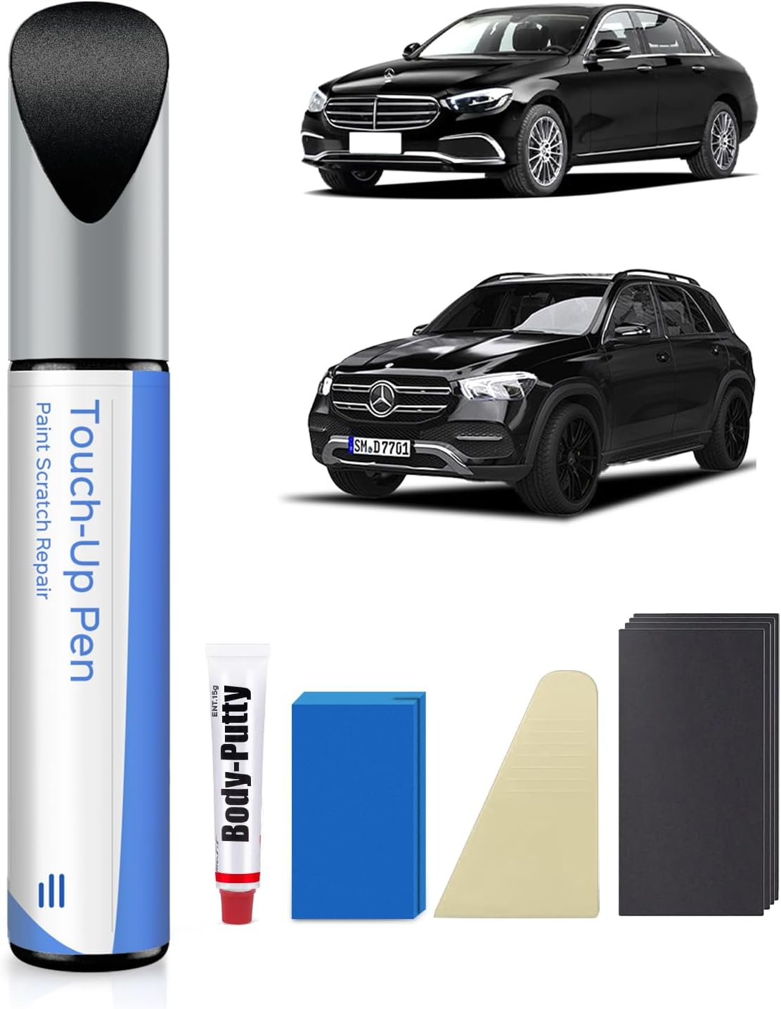 744/9744 Brilliant Silver Metallic Touch up Paint Repair Kit Compatible with Mercedes-Benz - DIY Kit Exactly Matches Chips and Nicks image number 6